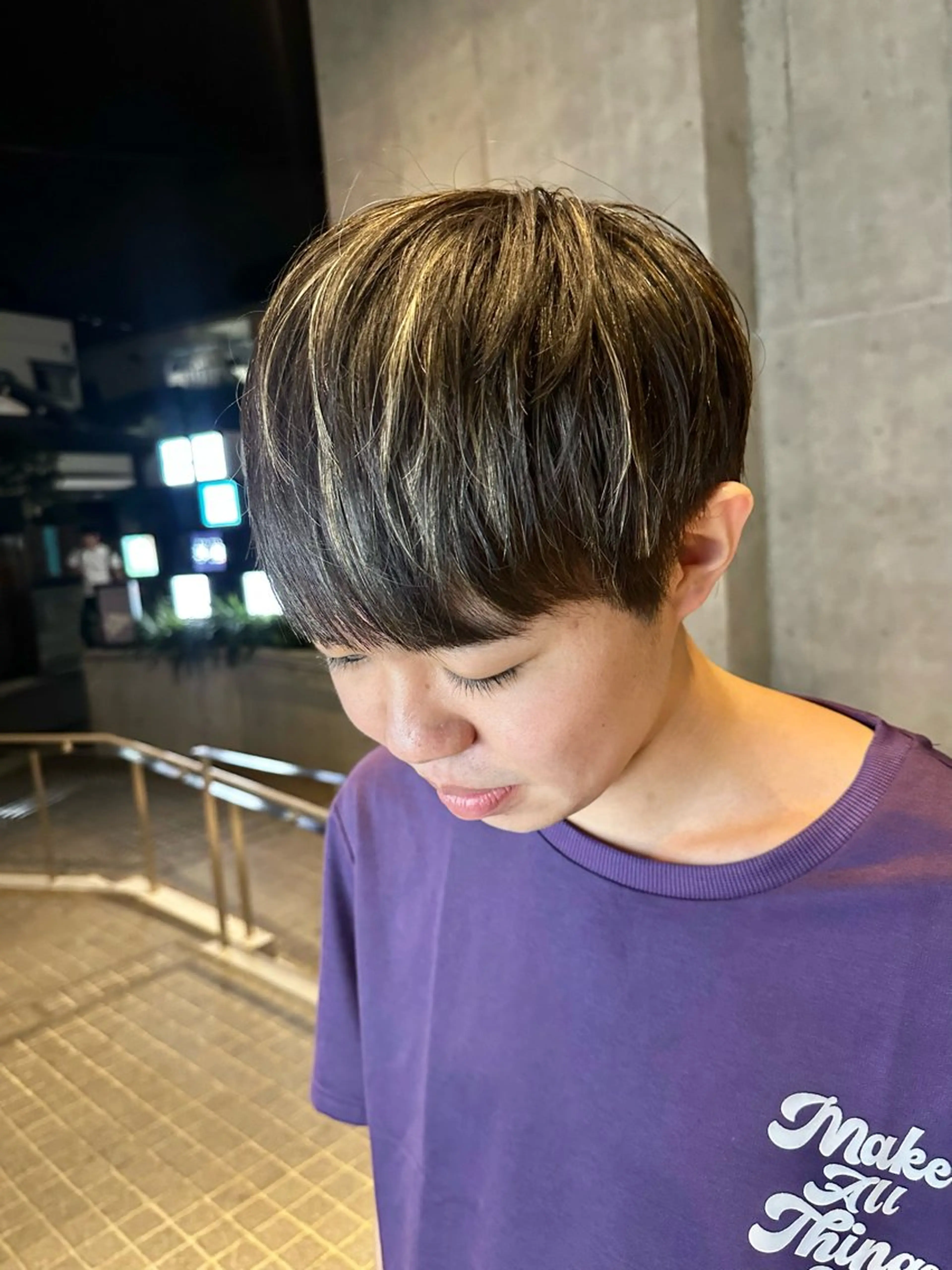 カラー メンズ メンズハイライト ハイライトカラー カット ヘアカラー デザインカラー🎨 下北沢 / 磯部のヘアスタイル