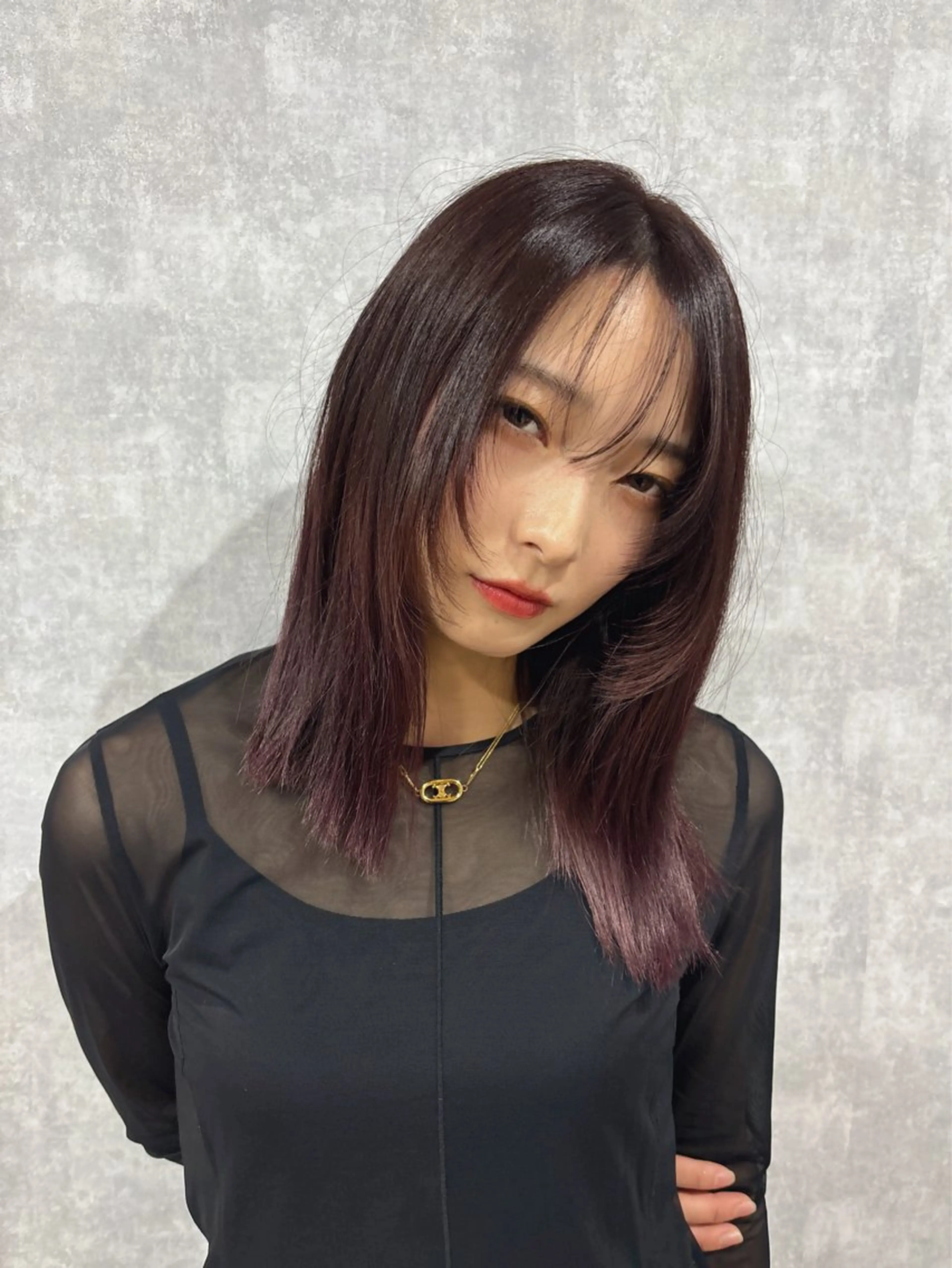 ショート カット ヘアカラー トリートメント 顔まわり/W カラー/リョウのヘアスタイル