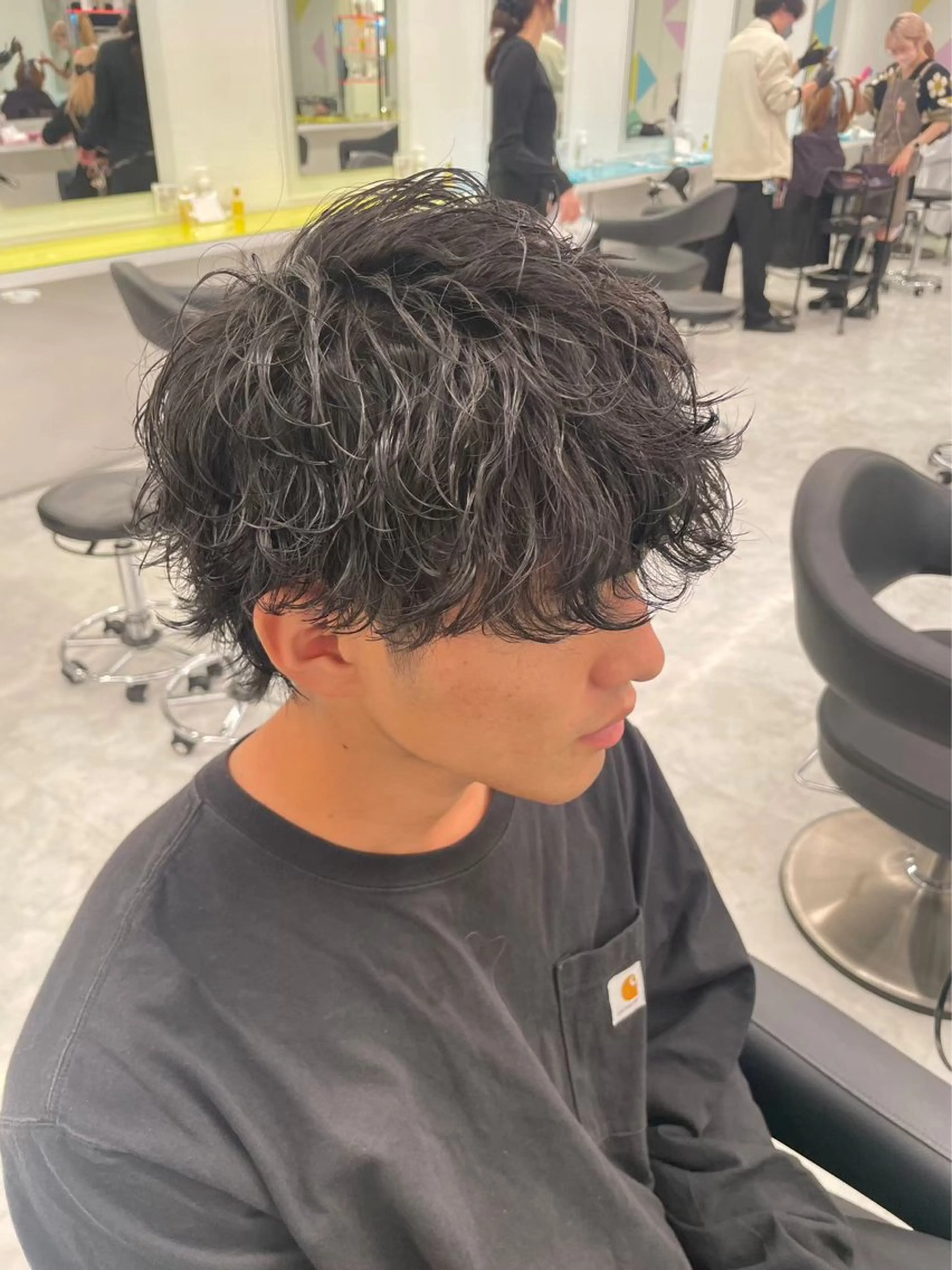 パーマ メンズ カット パーマ 🌟あゆ🌟 女子ウケスタイルのヘアスタイル
