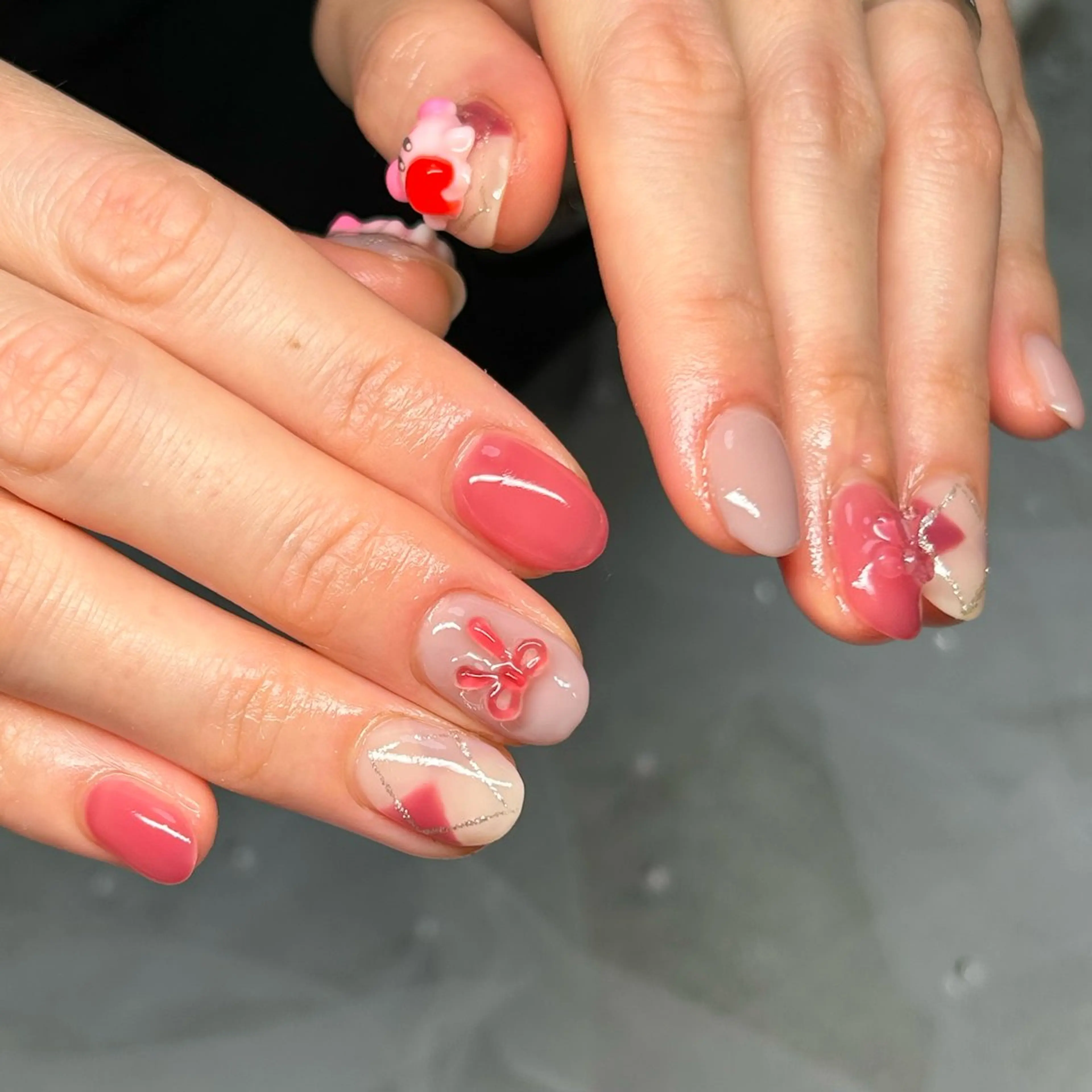 ネイル アートネイル ハンドネイル ten nail salon　かえでのネイルデザイン