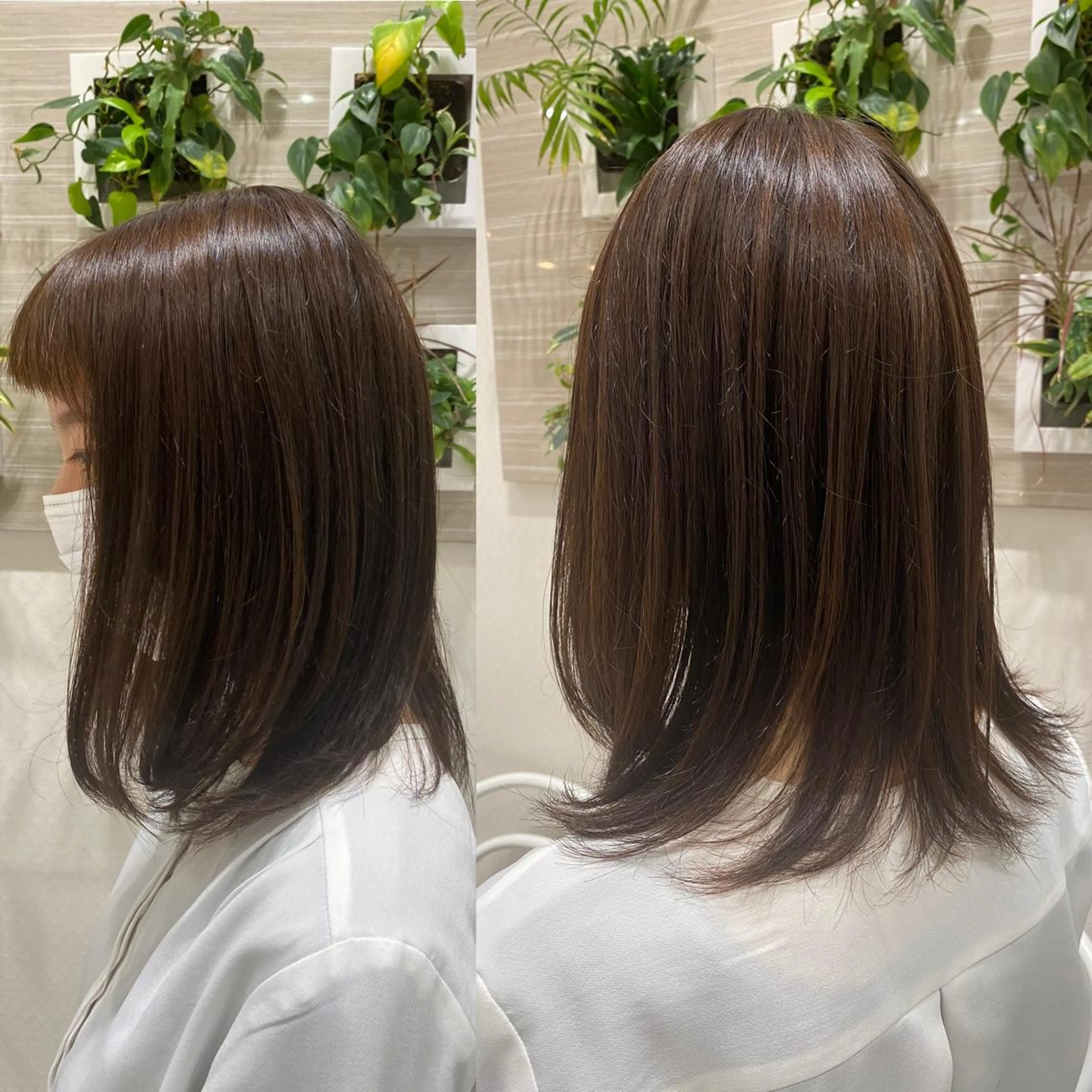 ミディアム カラー トリートメント ヘアカラー トリートメント 竹内 美貴のヘアスタイル