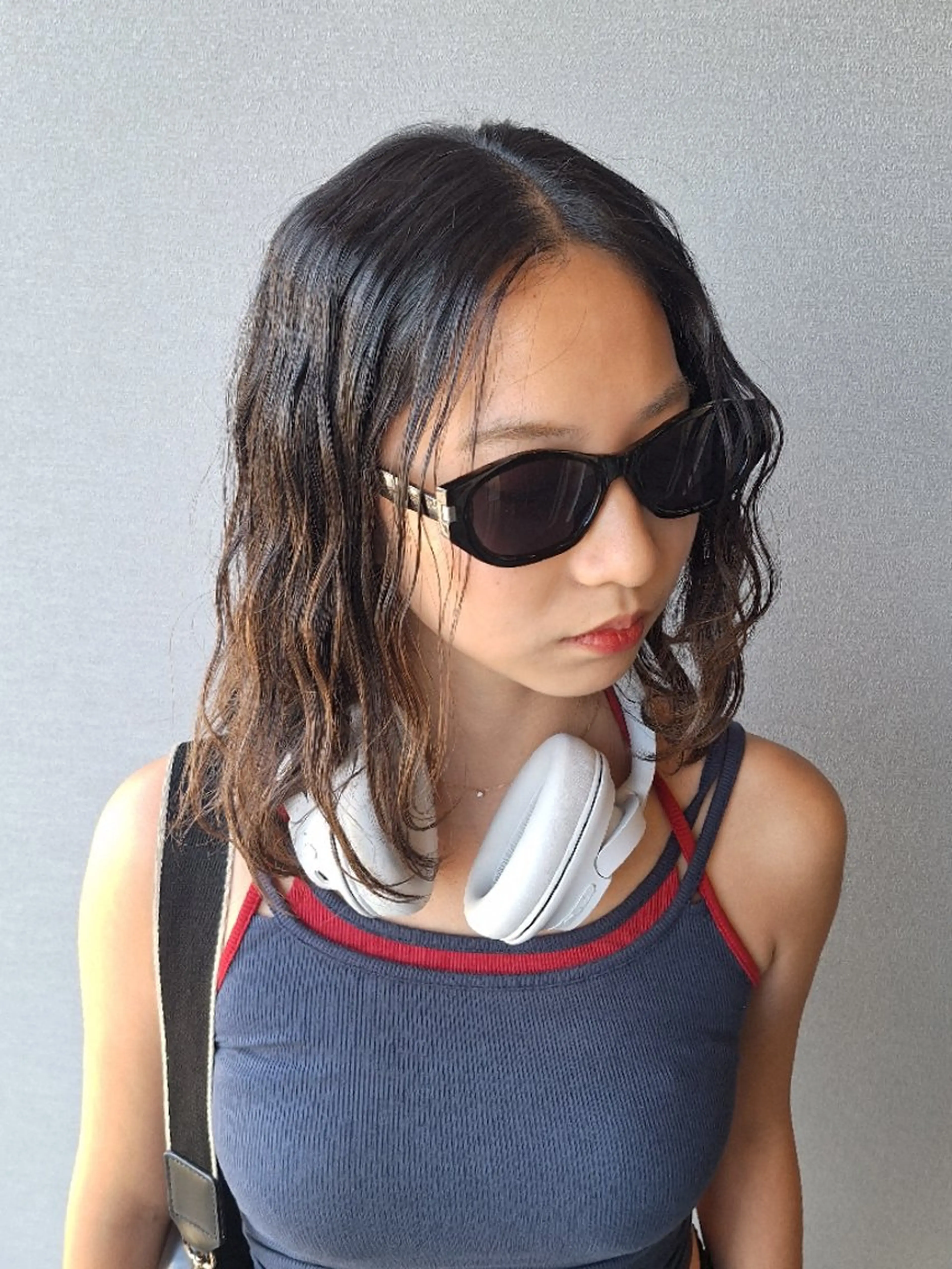 ミディアム カット yolo.所属・夜特化型ヘアサロン 𓃱yolo.タナベのヘアスタイル