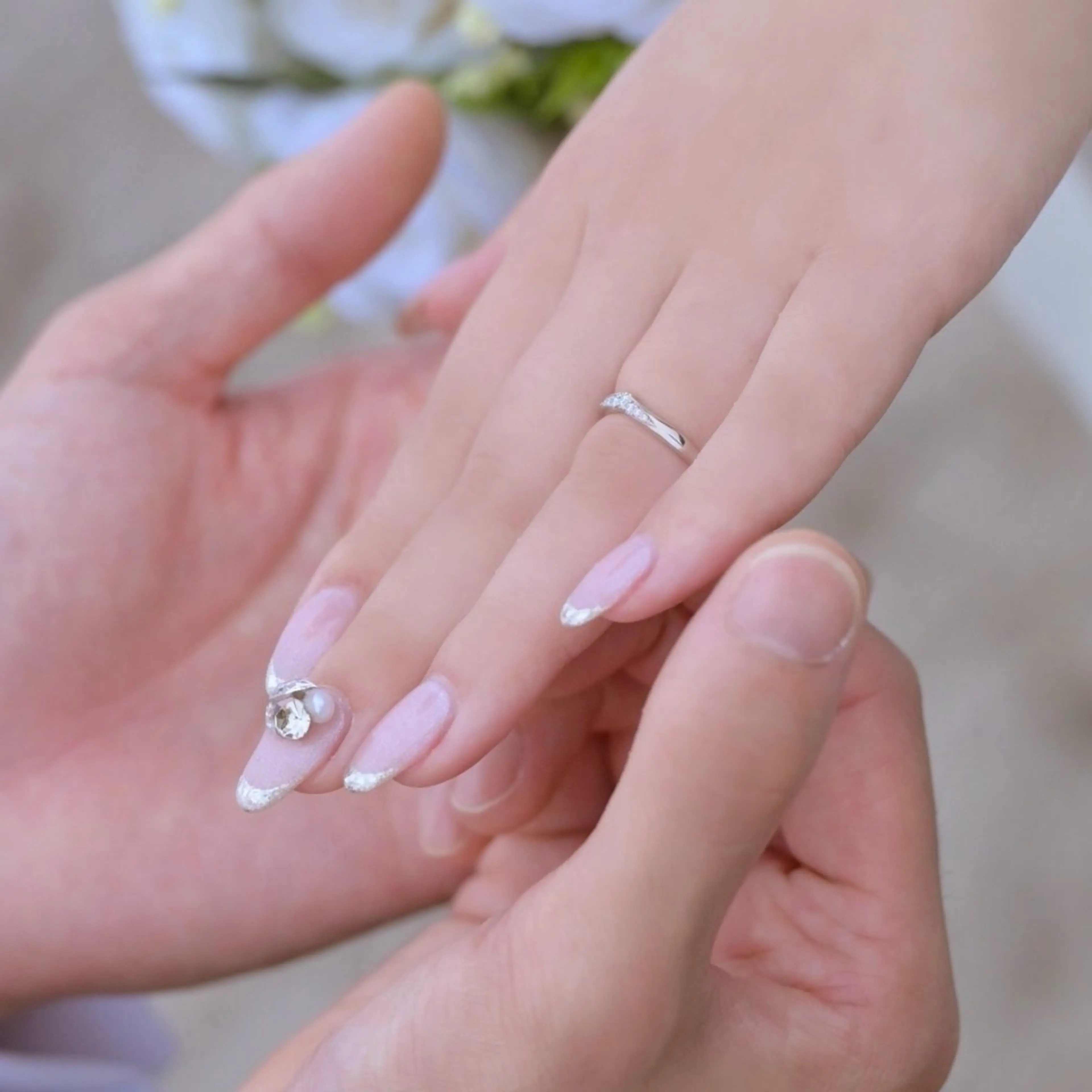 ネイル ブライダルネイル 💅fleur Ayumiのネイルデザイン