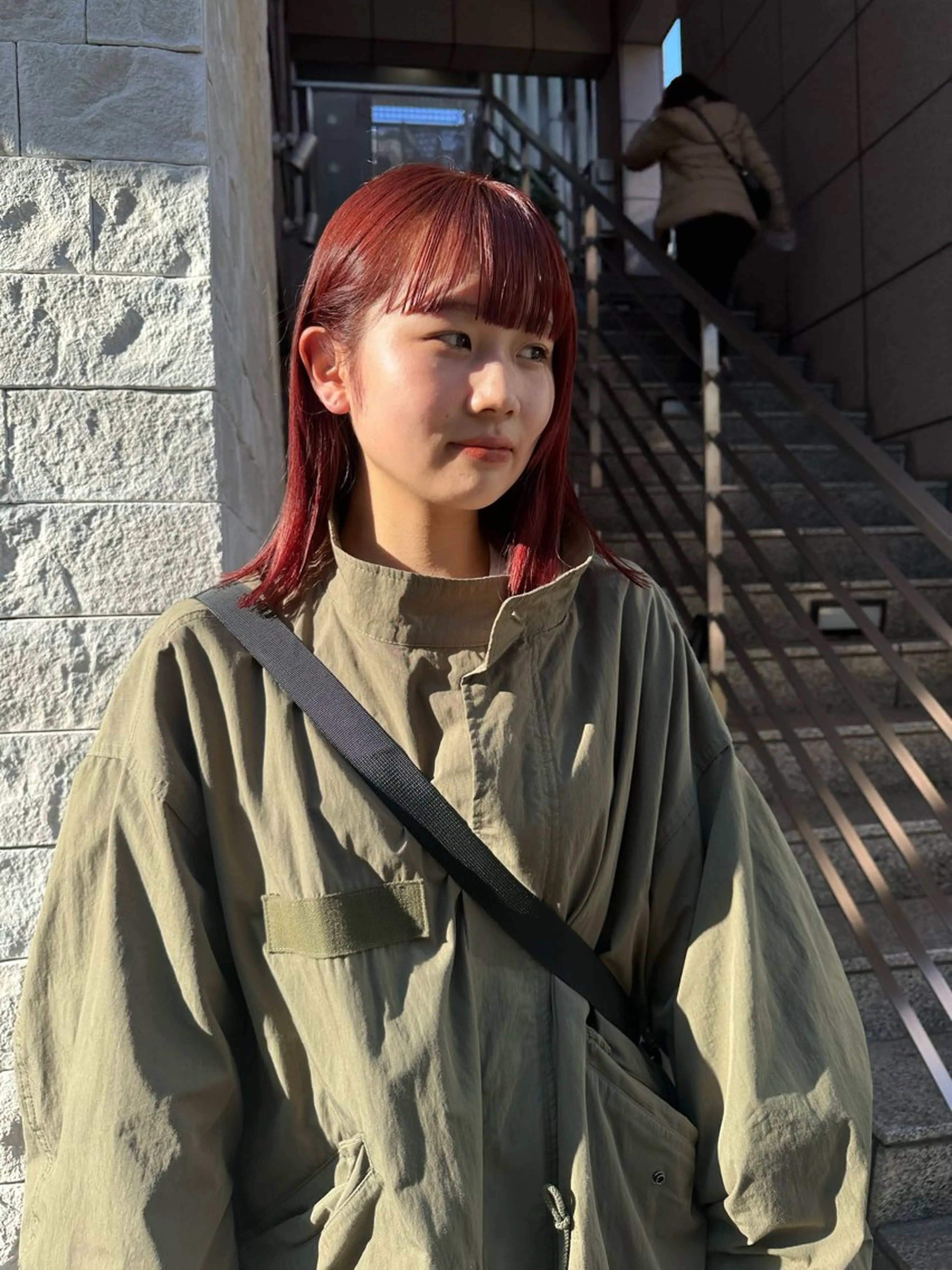 ミディアム カラー カット ヘアカラー トリートメント ヘッドスパ REINA☁️透明感 カラー/ぷつっと♡のヘアスタイル