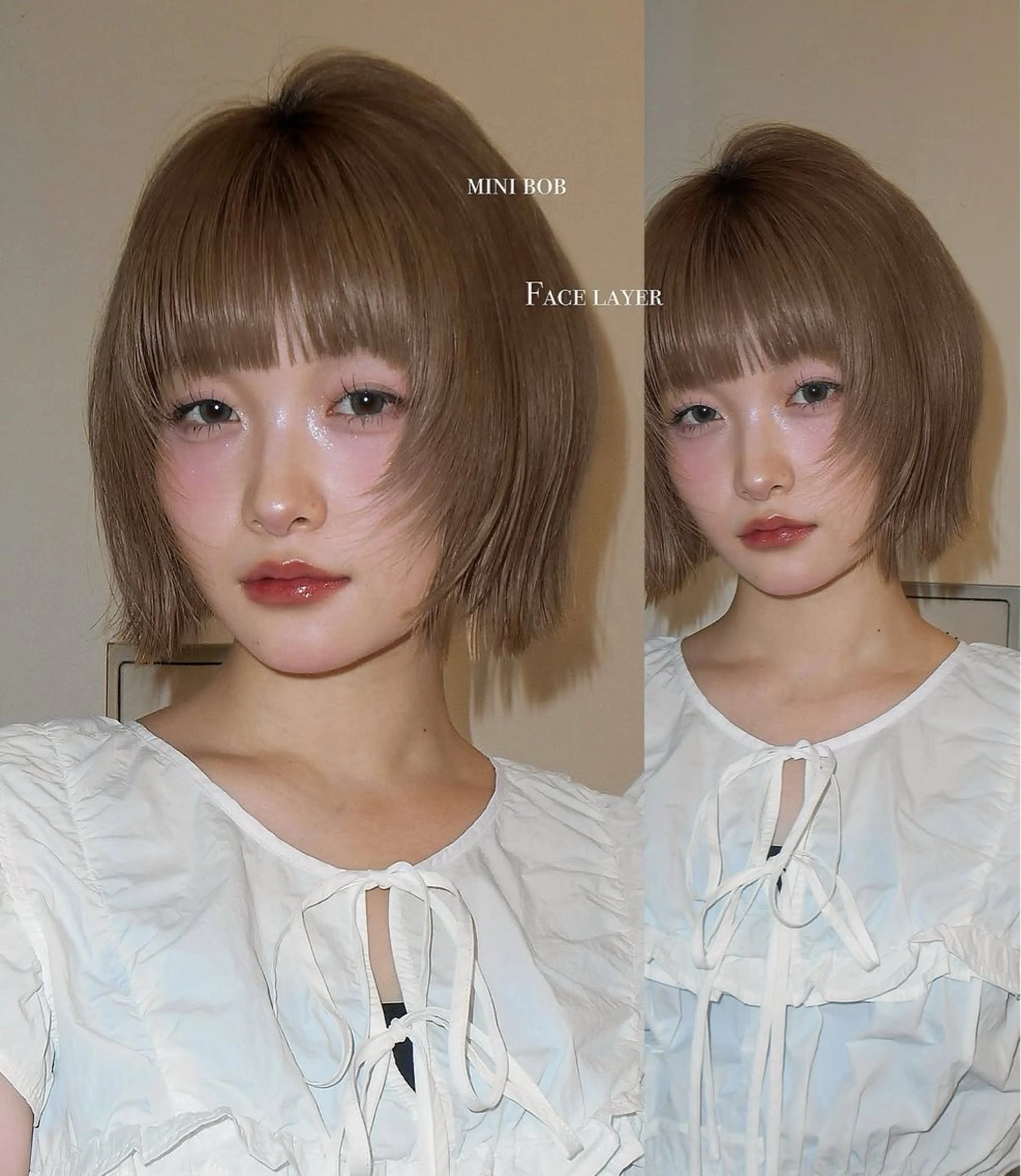 ミディアム おしゃれボブ/暖色 カラー🧶いろはのヘアスタイル