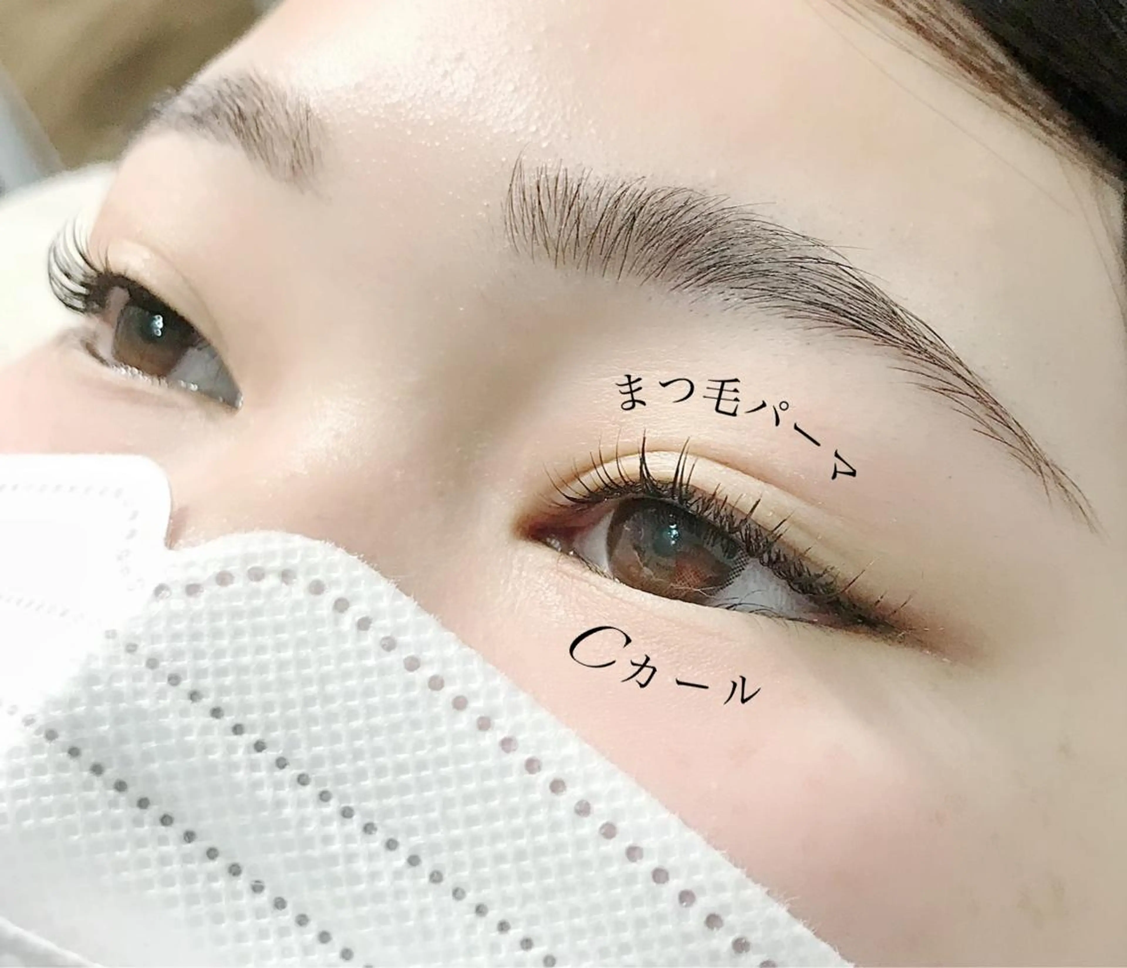 マツエク・マツパ ケラチンラッシュリフト バインドロック Cカール キュート フラットラッシュ マツパ eyelash presh yukaのマツエク・マツパデザイン