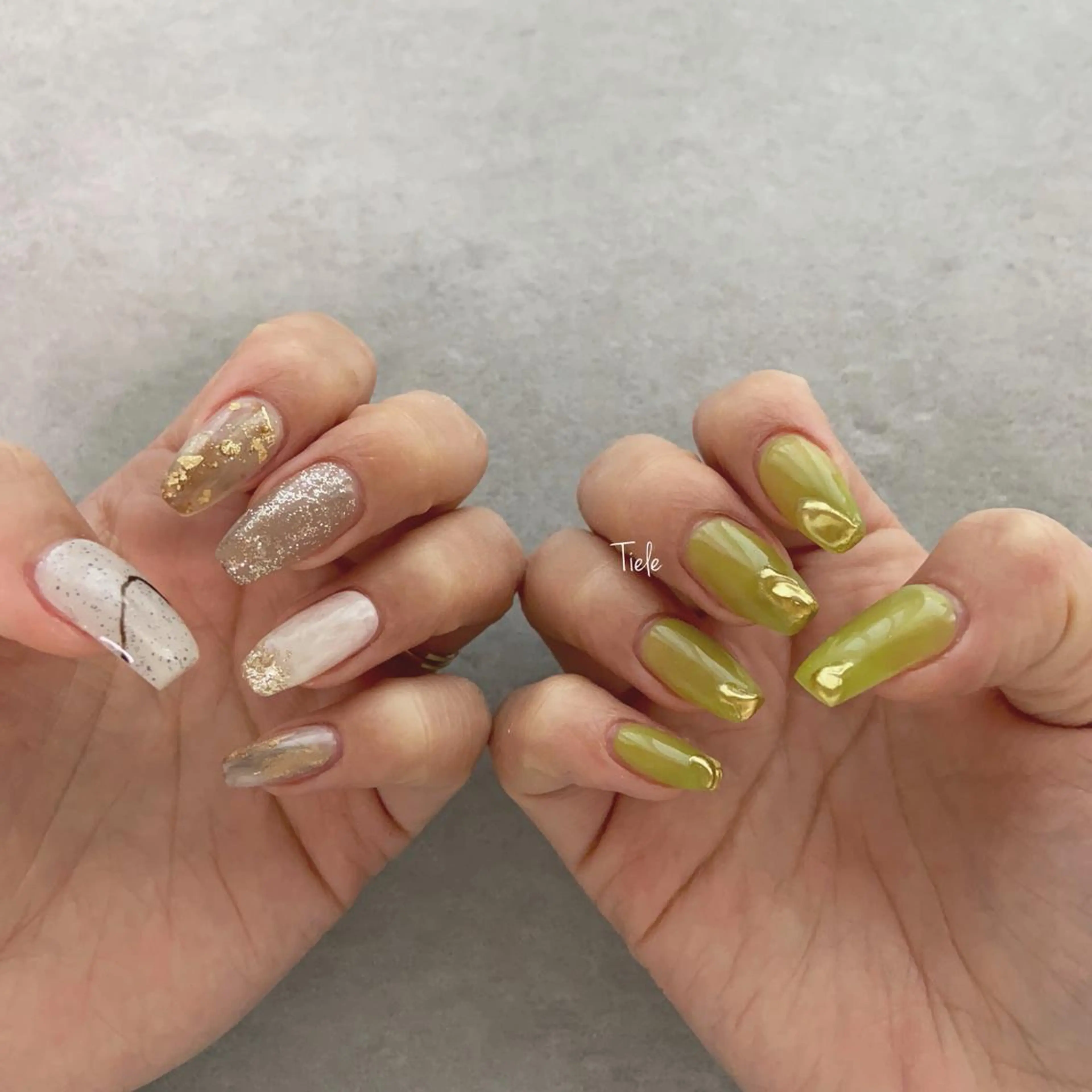 ロング ネイル ハンドネイル tiele nailのネイルデザイン