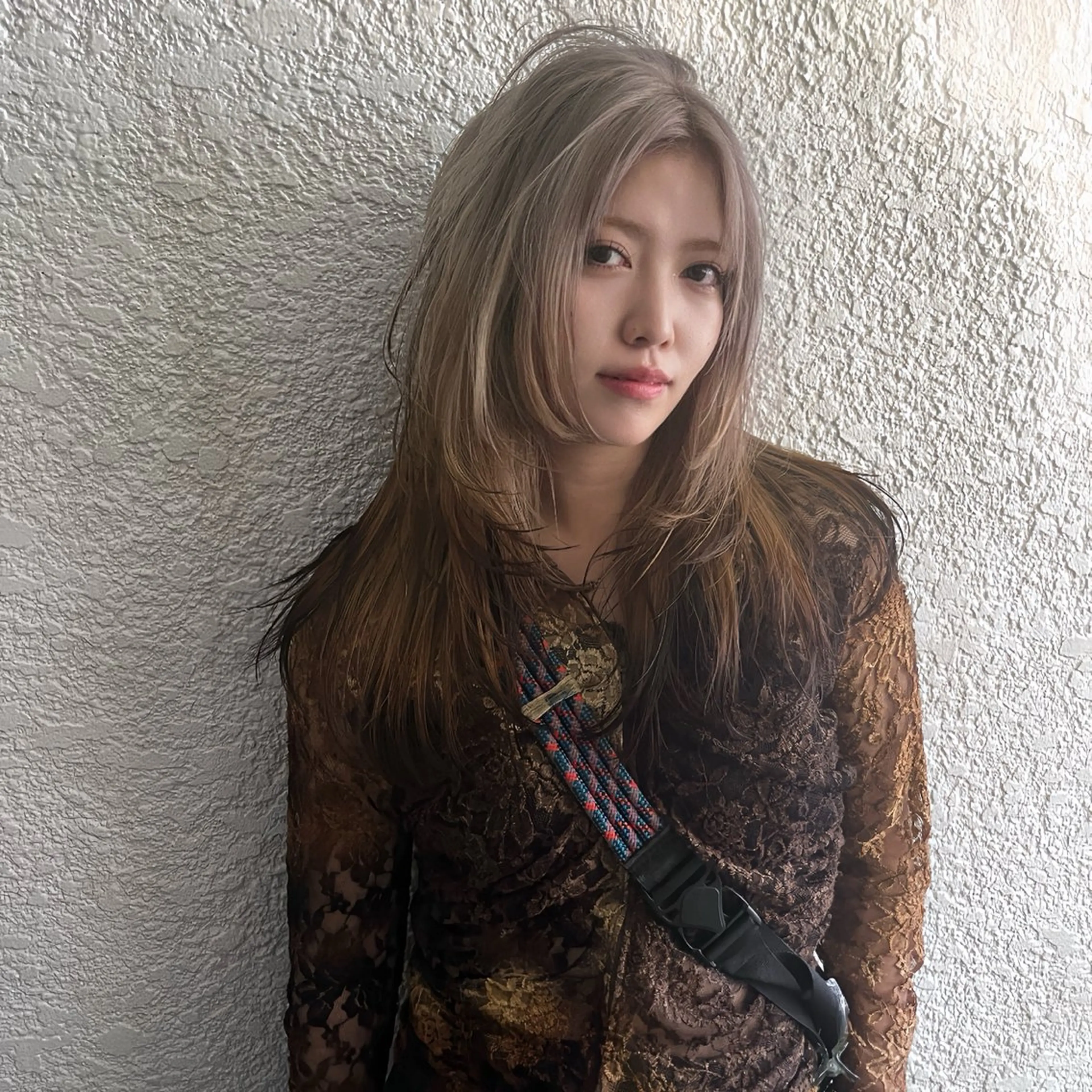 ロング カット ヘアカラー トリートメント 💖難波艶ハイトーン 髪質改善💖ケンシンのヘアスタイル