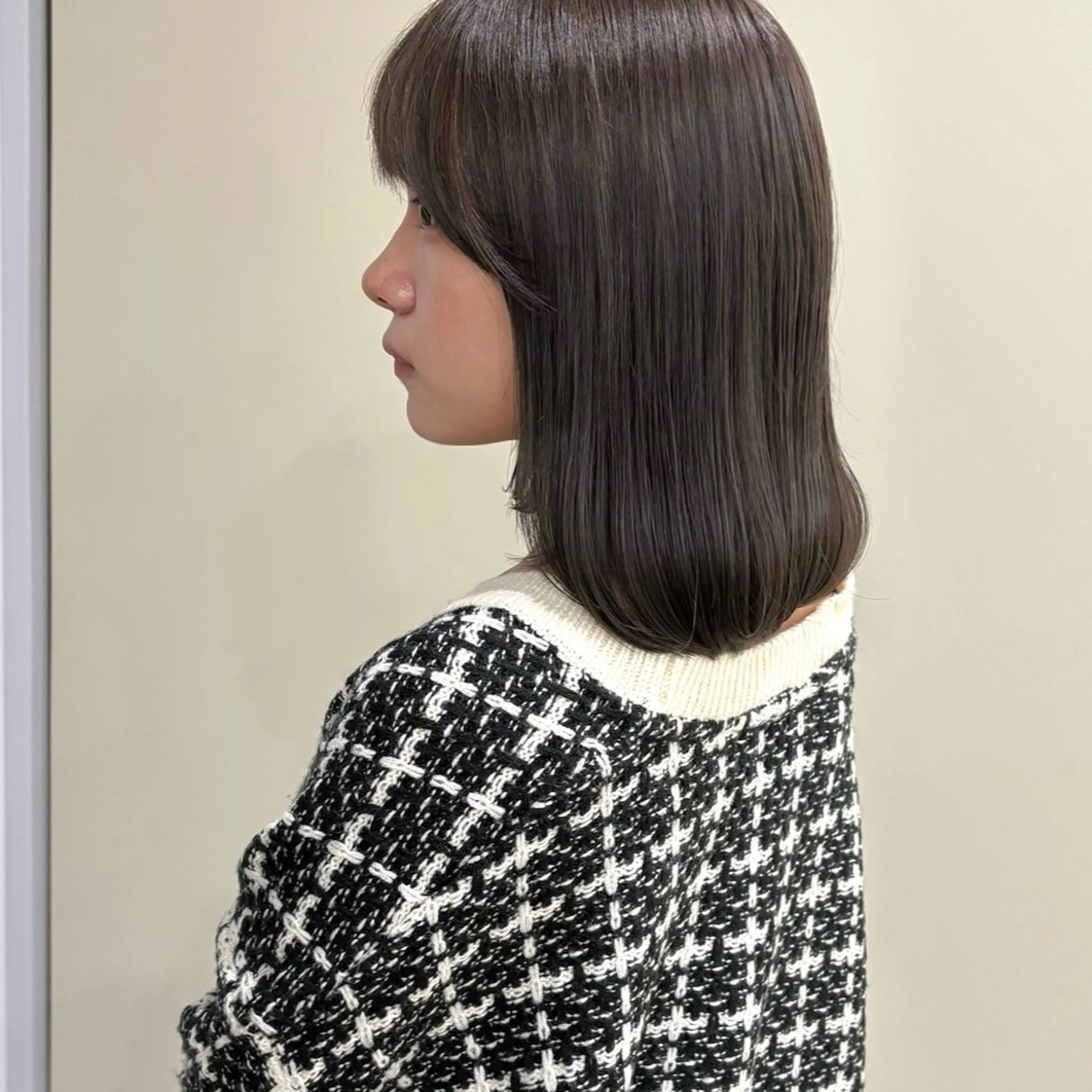 ミディアム カラー カット ヘアカラー トリートメント hana/艶髪 /透明感カラー🪞のヘアスタイル