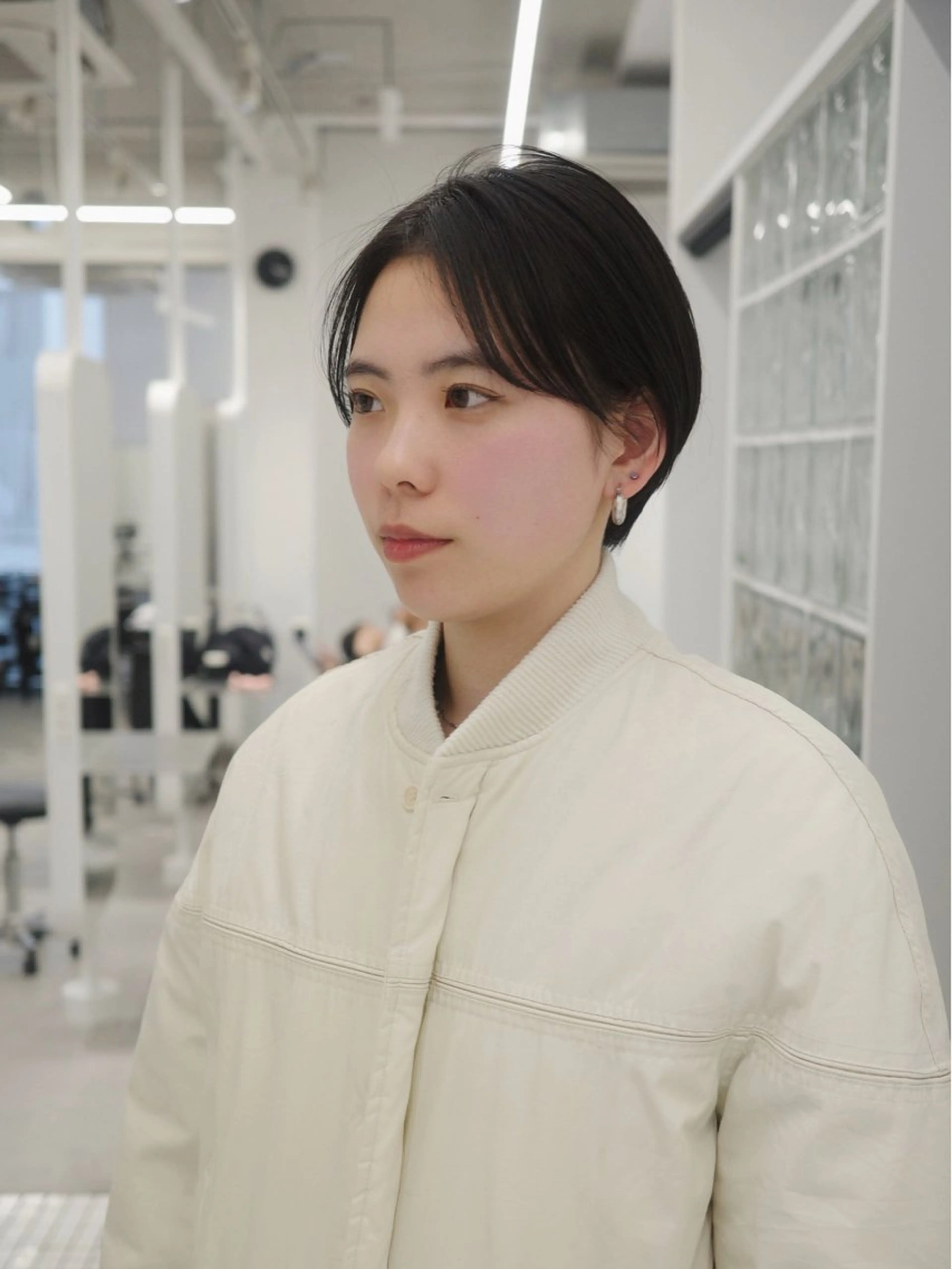 ショート カラー カット ヘアカラー 🌱ぱつっと/ボブ 🌱のヘアスタイル