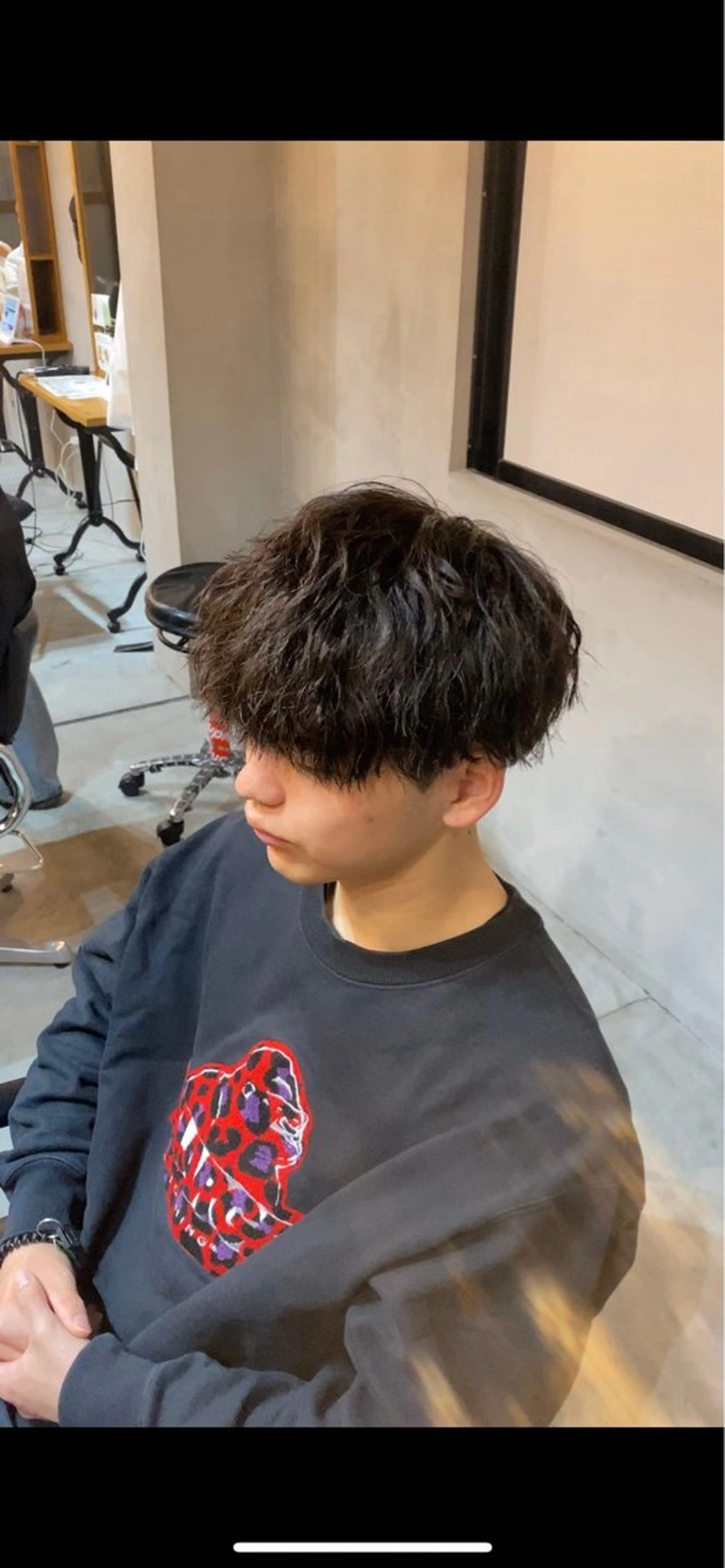 パーマ メンズ ショート/スパイキー /メンズパーマ/結希のヘアスタイル