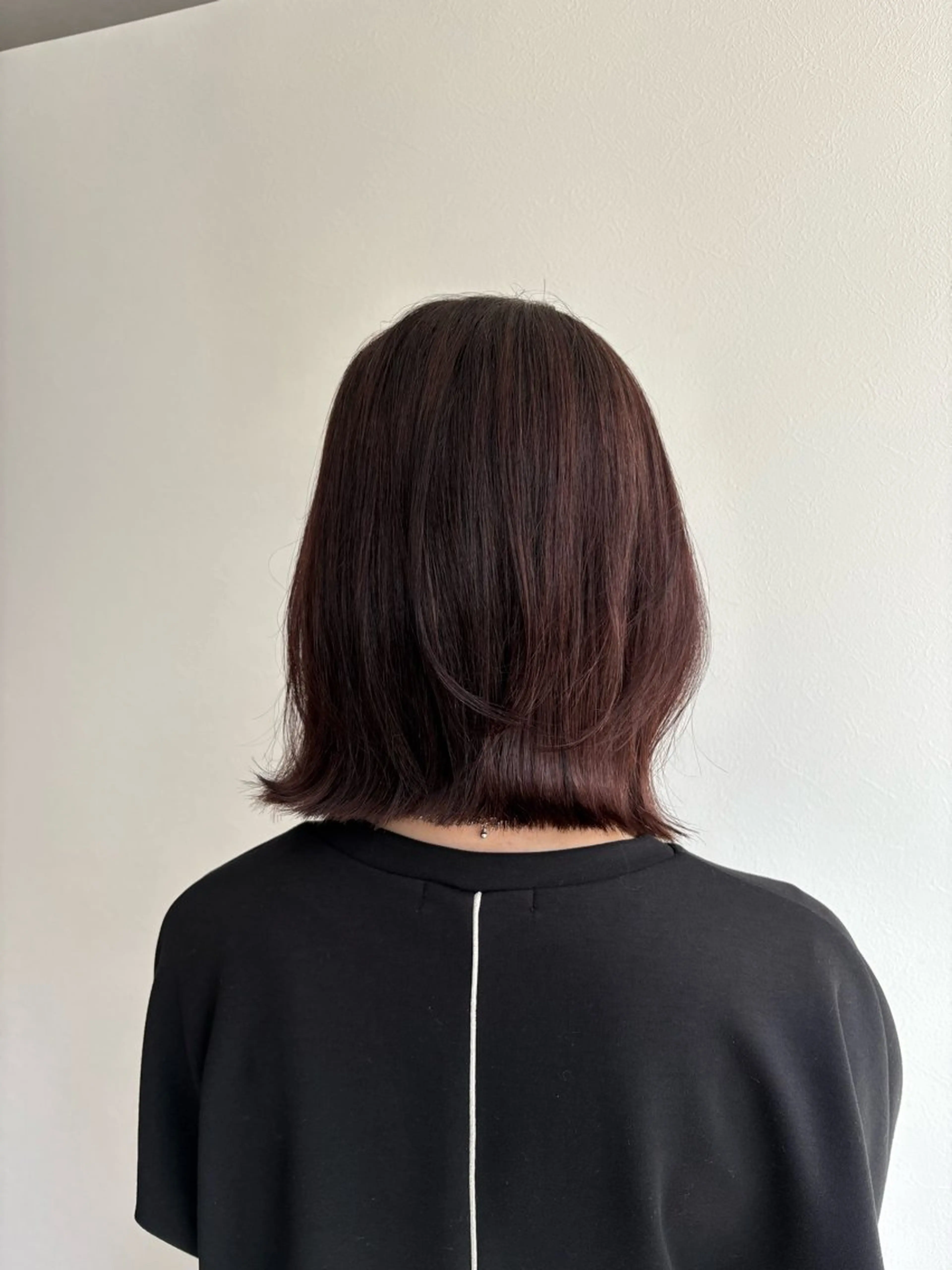 ミディアム カット タナカ レイヤのヘアスタイル