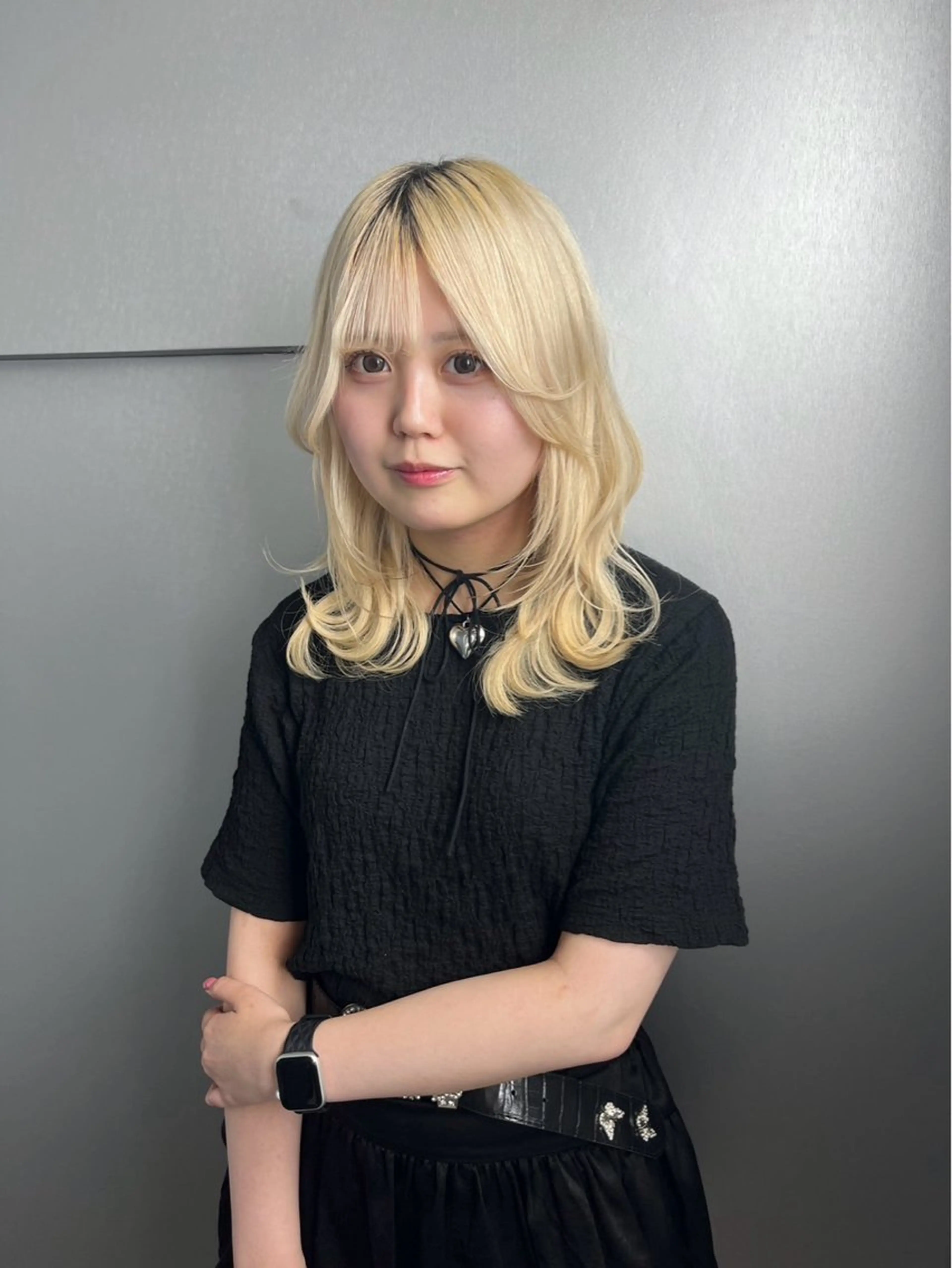 セミロング 韓国風ヘア レイヤーカット カット トリートメント ヘアセット 韓国風艶カラー 🇰🇷🩶/REIのヘアスタイル