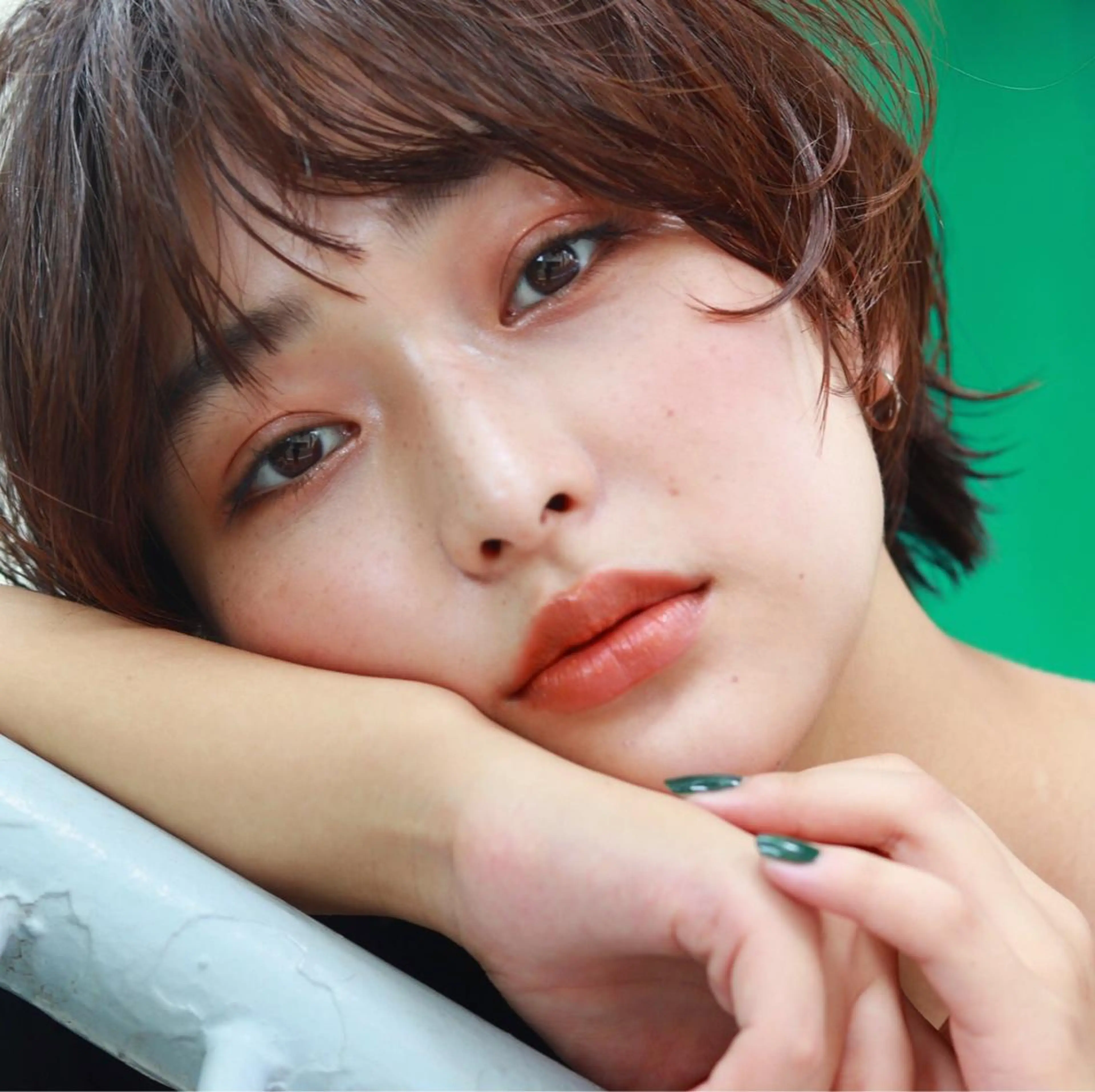 ショート カラー THE DAY所属・AKI HASHIMOTOのヘアスタイル