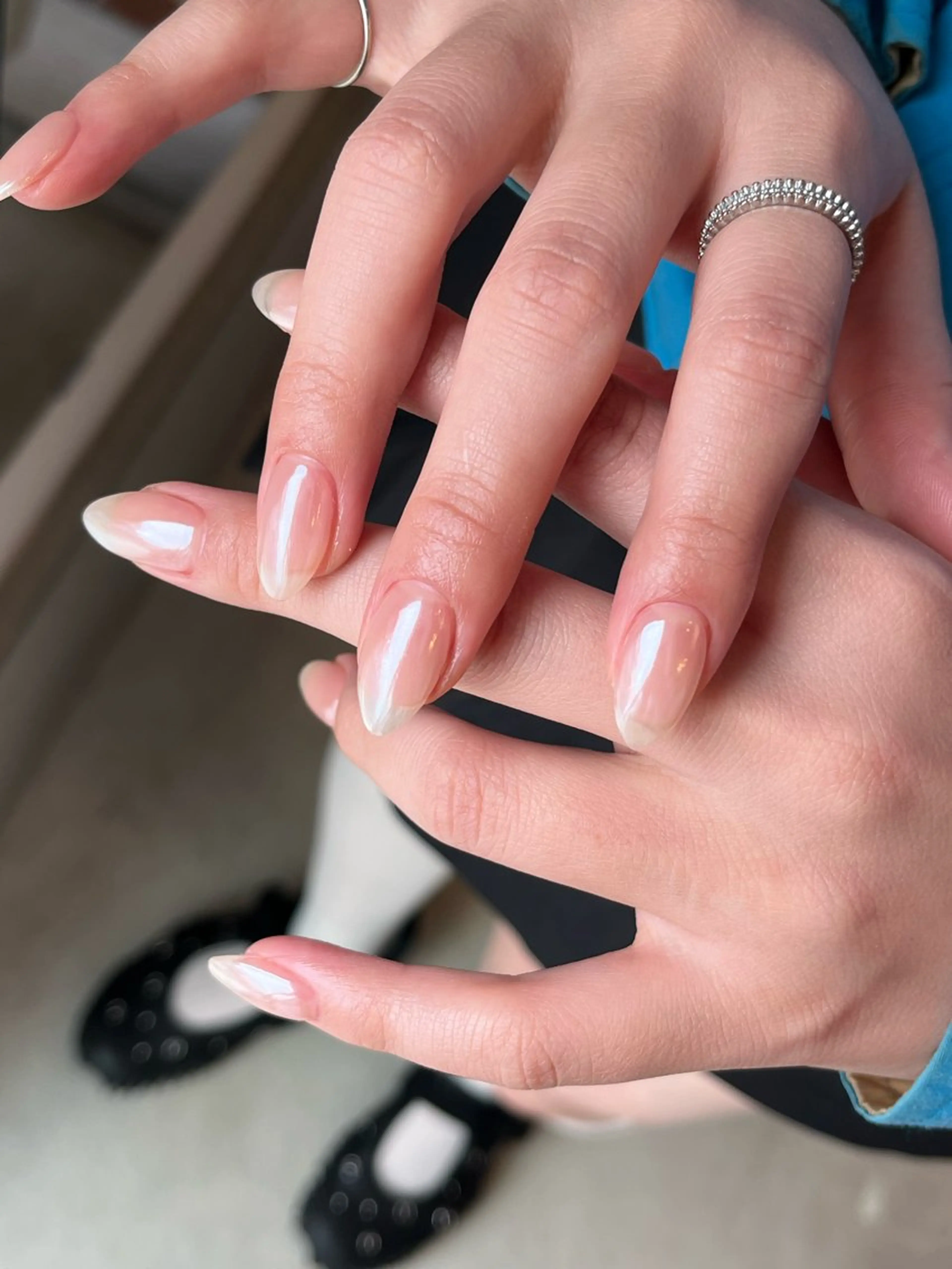 ネイル ミラーネイル aiu  ｱｲﾕｰ ちひろのネイルデザイン