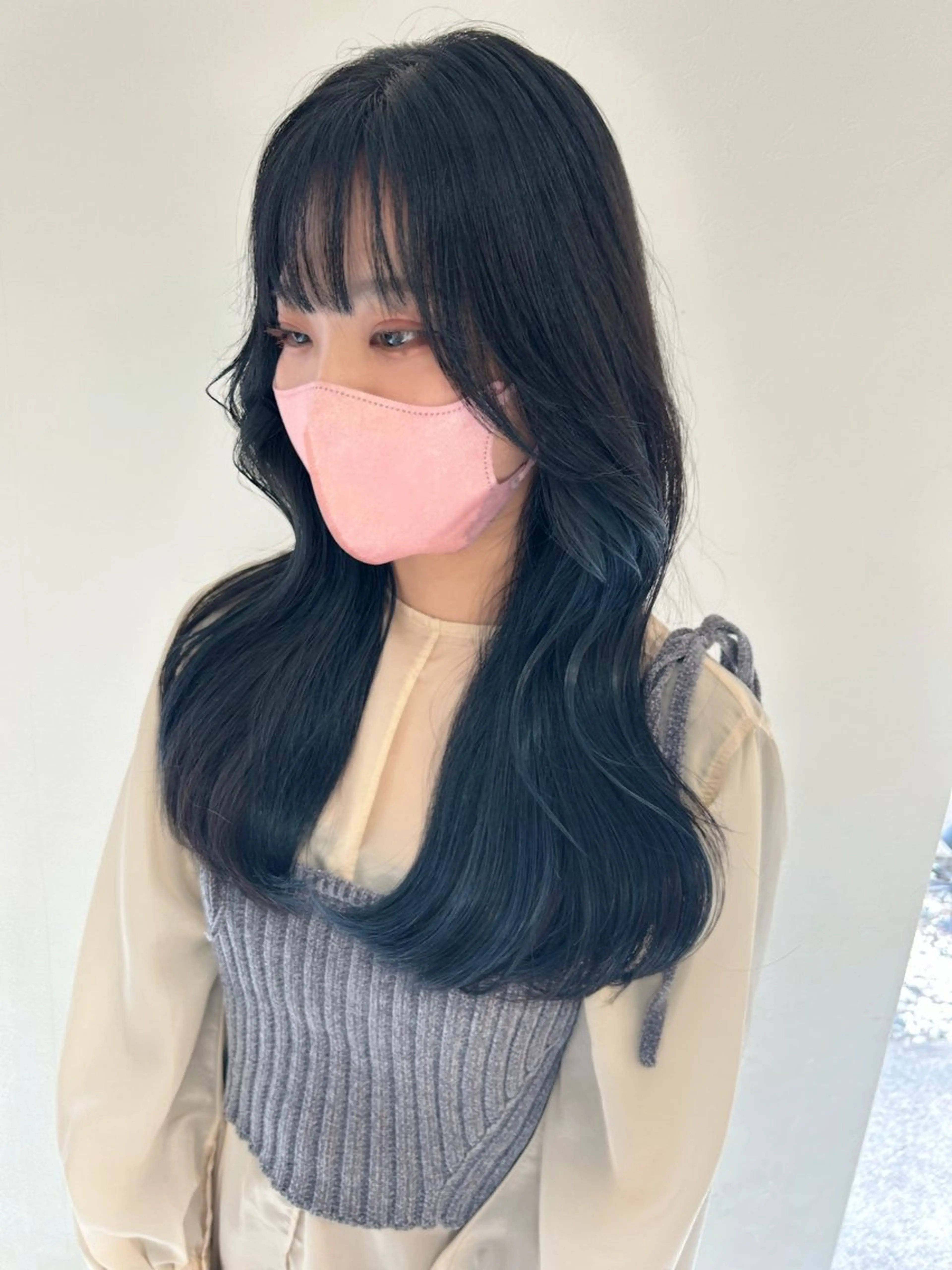 セミロング カット ヘアカラー 韓国🇰🇷ボブ✂︎ レイヤー✂︎三吉明人のヘアスタイル