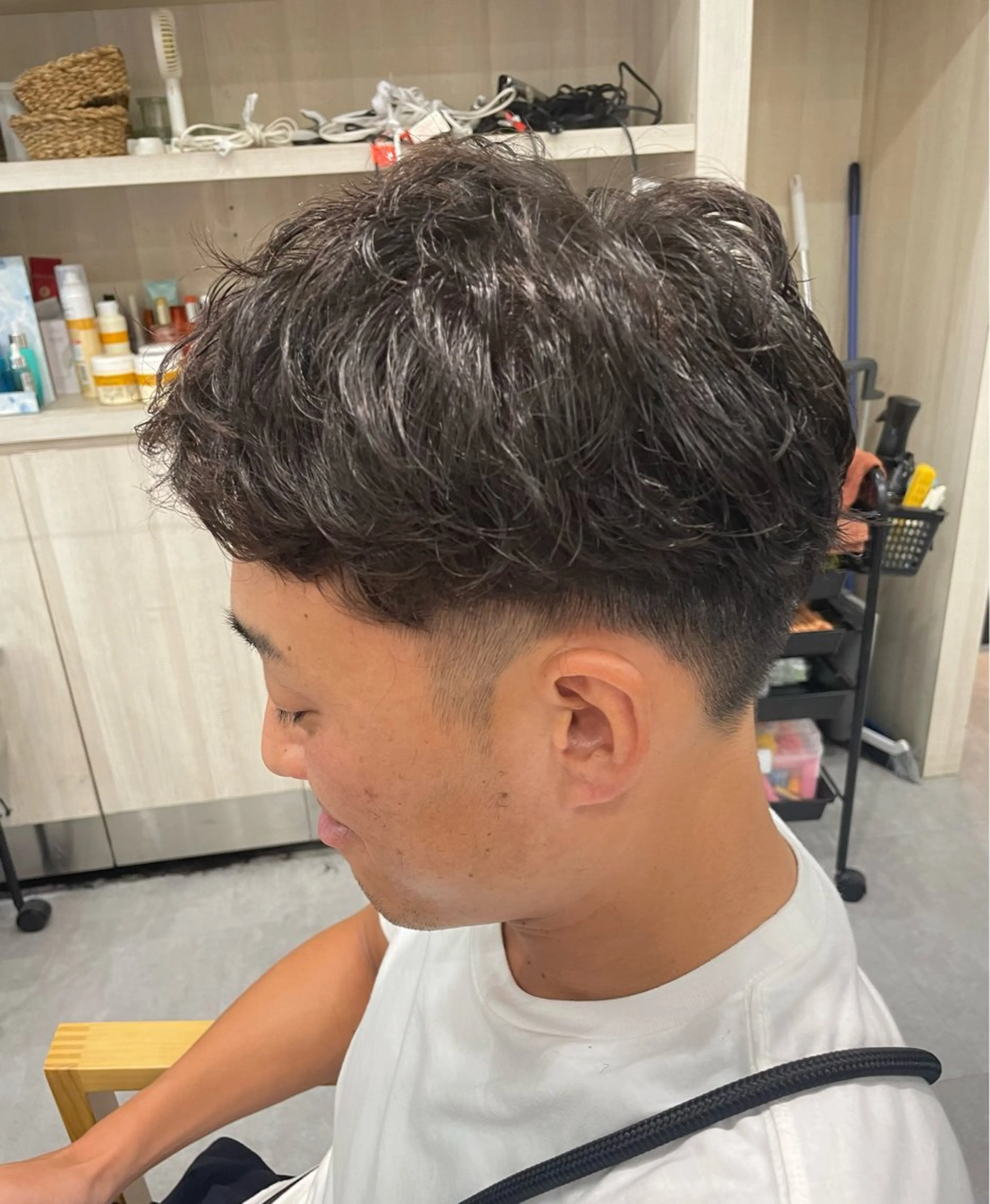 メンズ カット パーマ 永田 まどかのヘアスタイル