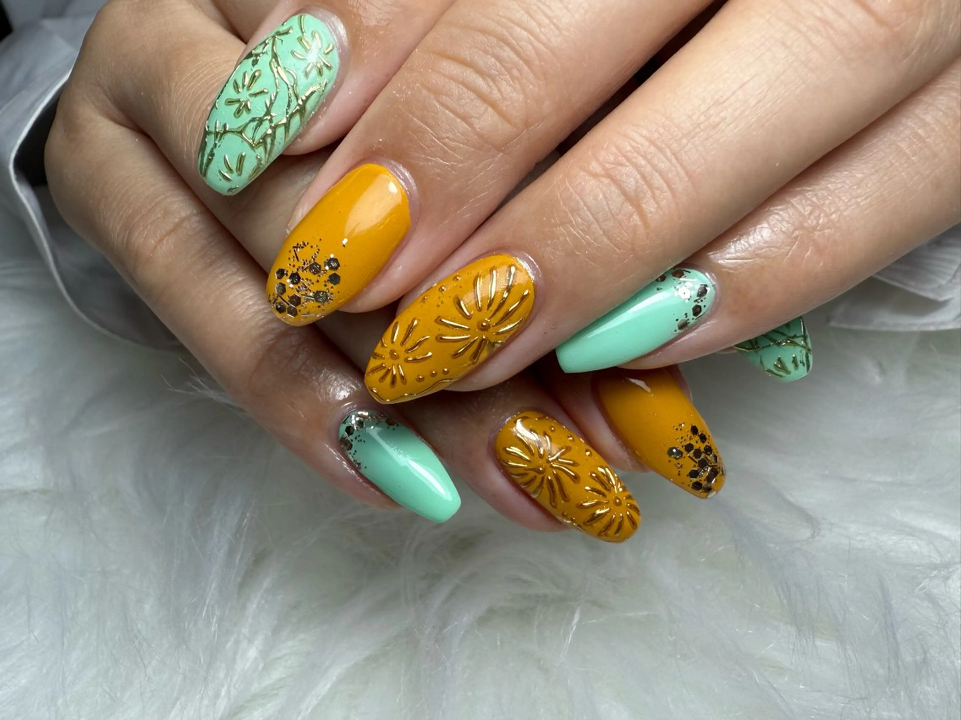 セミロング ハンドネイル shandy nail所属・shandy nailのネイルデザイン