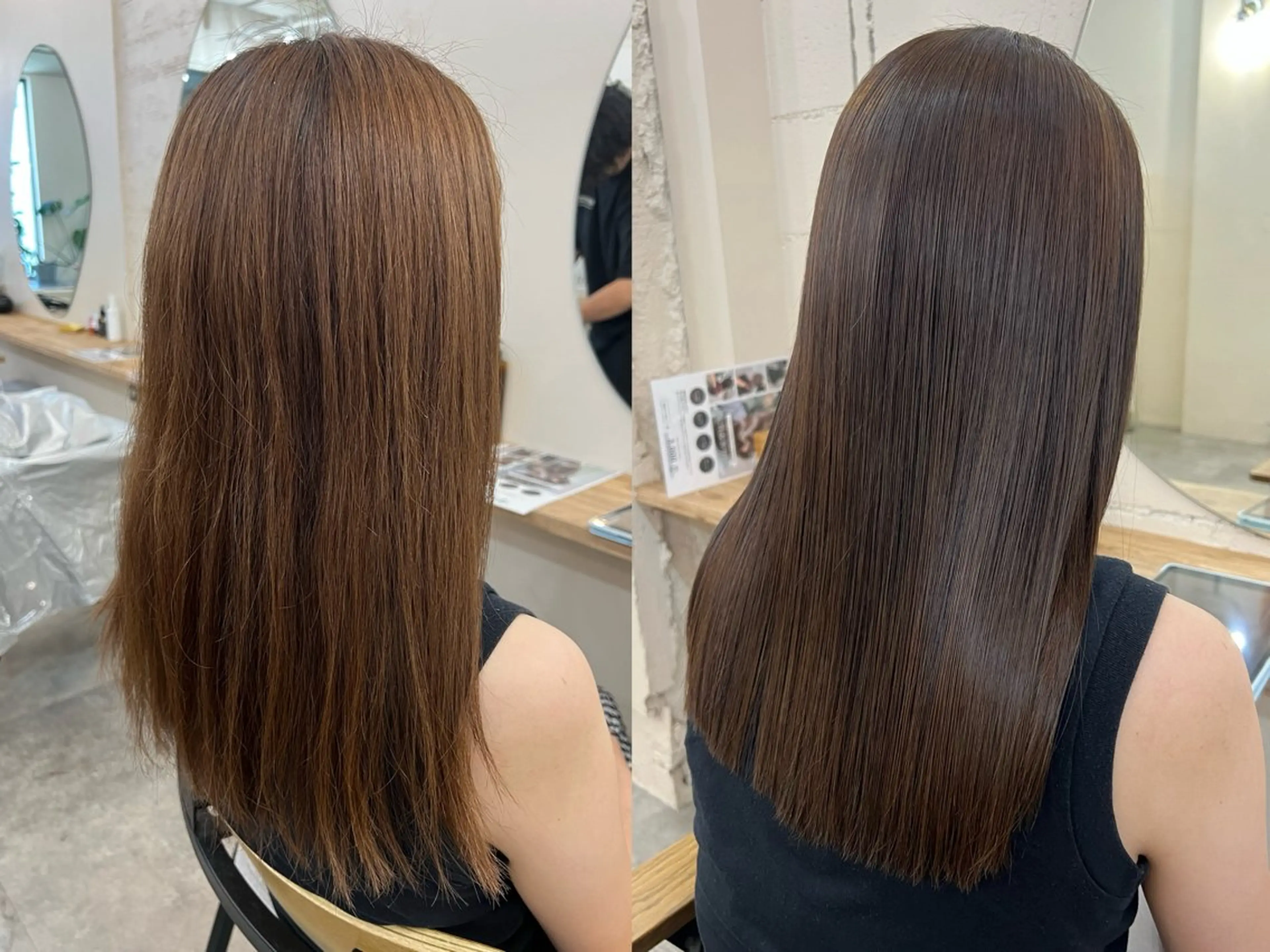 ロング 縮毛矯正 サラツヤ縮毛矯正✨ モデル募集（藤野）のヘアスタイル