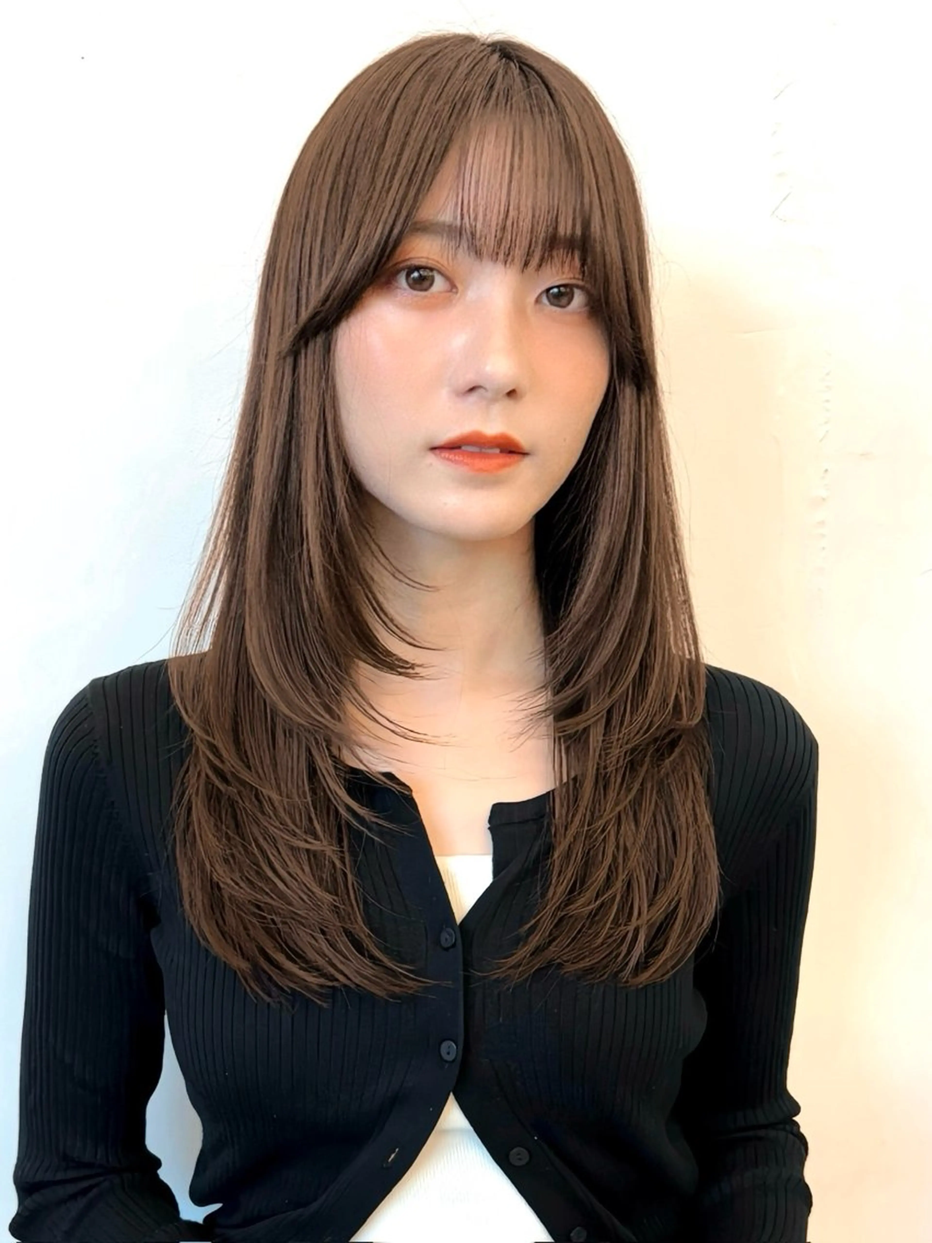 セミロング カラー ヘアアレンジ ベージュカラー 透明感カラー ボブ レイヤーカット カット ヘアカラー トリートメント 🌱ボブ/レイヤー/ ベージュ/あやみ✨のヘアスタイル
