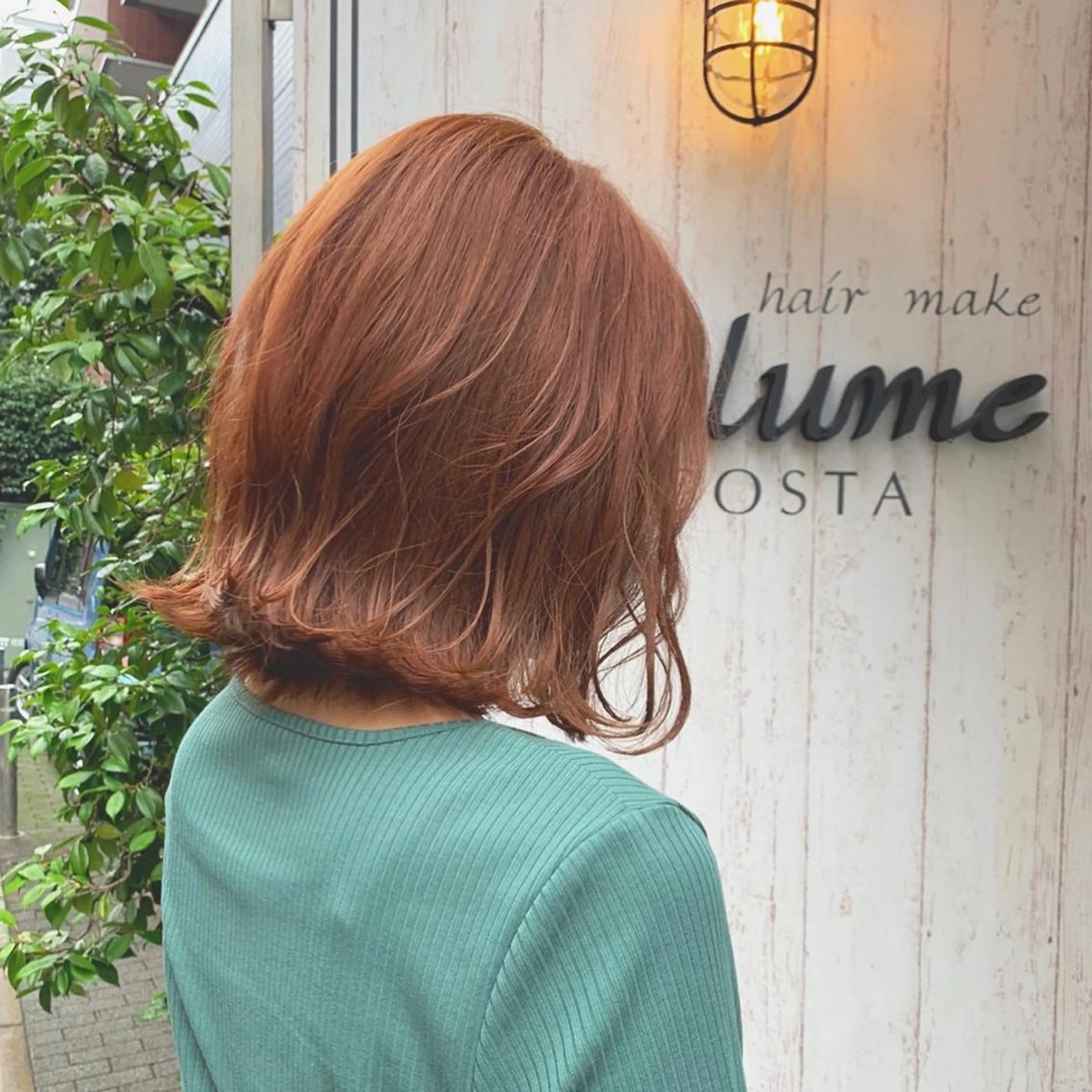 ショート カラー ベージュカラー ブリーチ ブリーチなしカラー オレンジ オレンジベージュ ヘアカラー ayaka 大宮のヘアスタイル