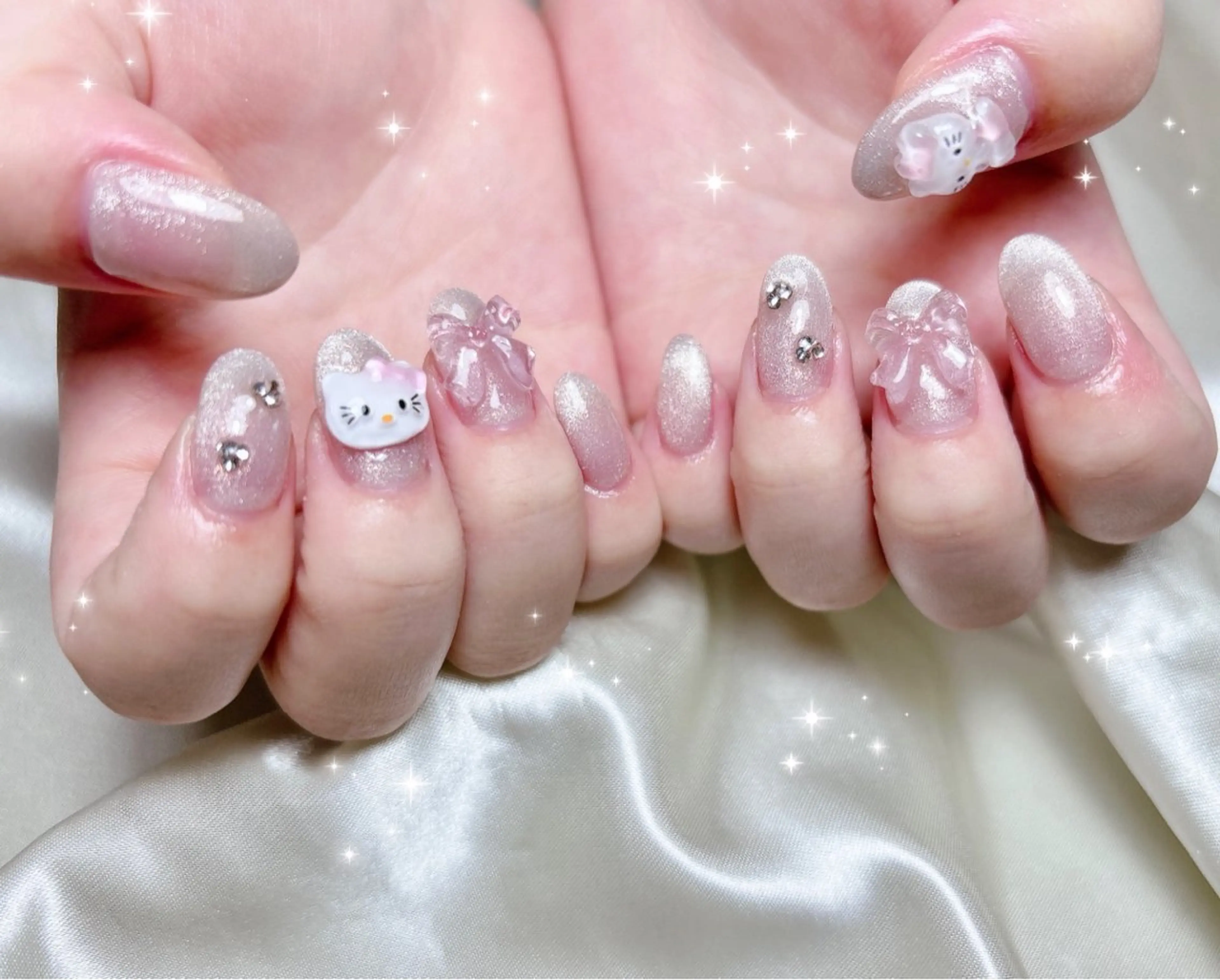 ネイル マグネットネイル ハンドネイル FLARE NAIL フレアネイルのネイルデザイン