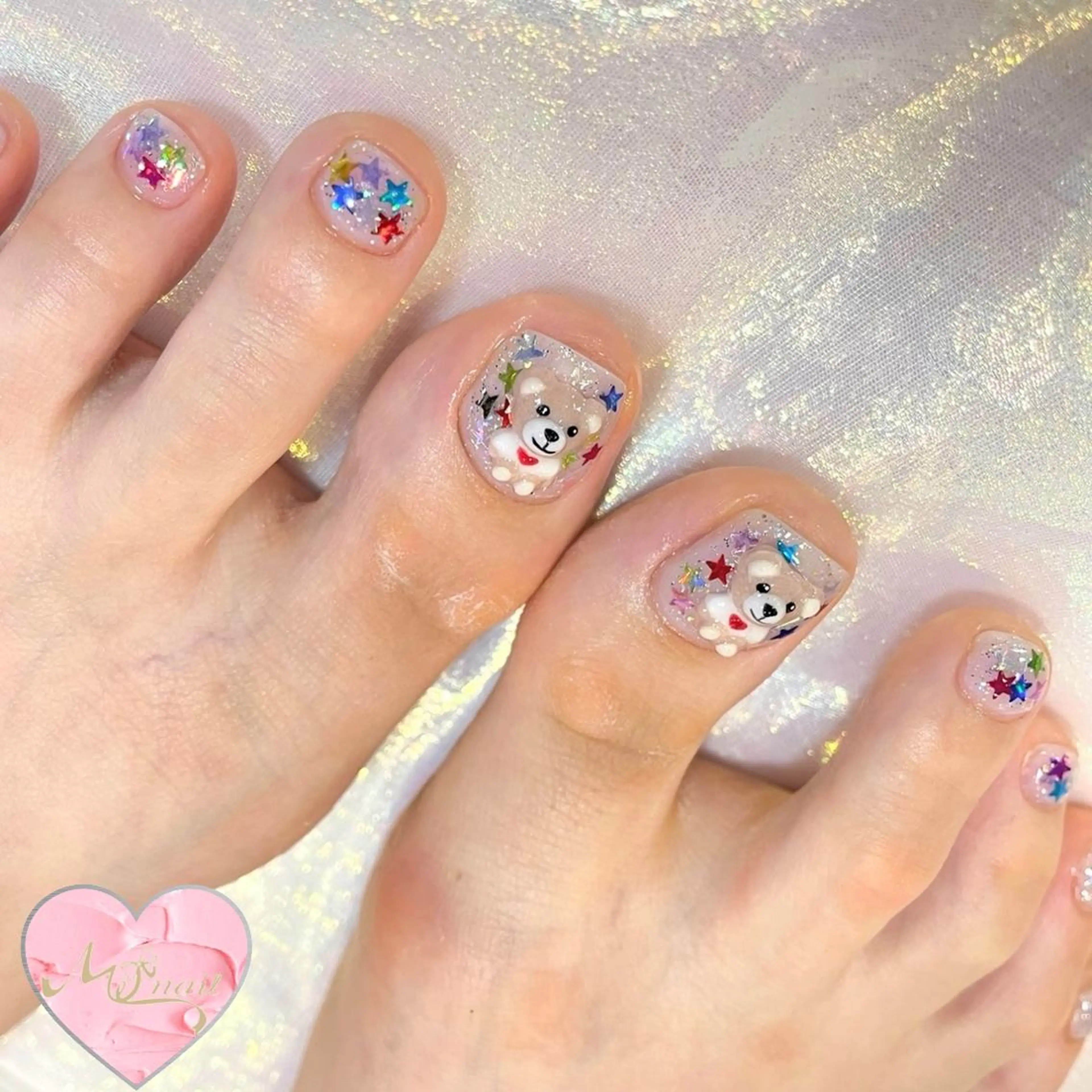ネイル フットネイル 🤍POP可愛い🧸 Menailのネイルデザイン