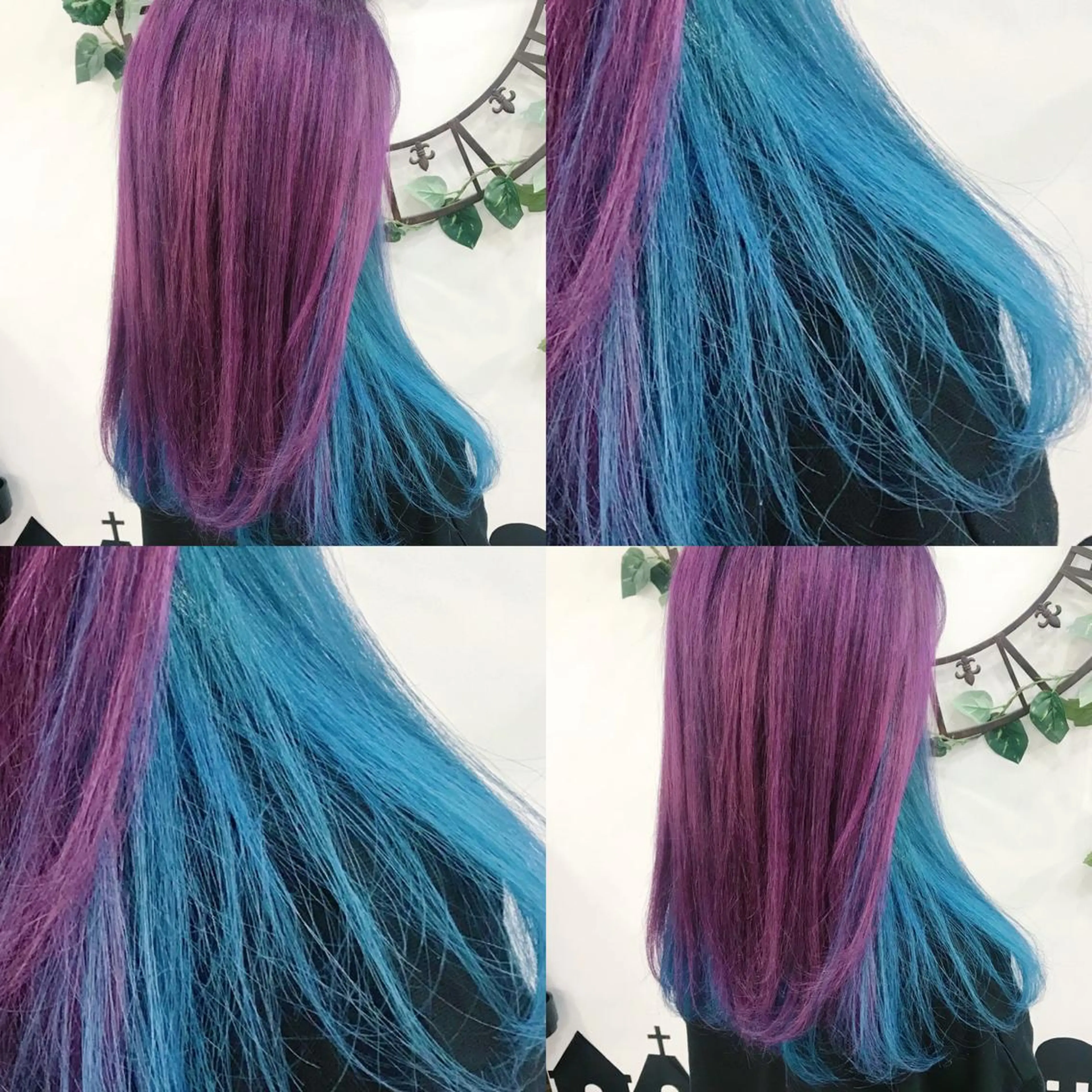 セミロング カラー ハイトーン💫 エクステ💫maiのヘアスタイル