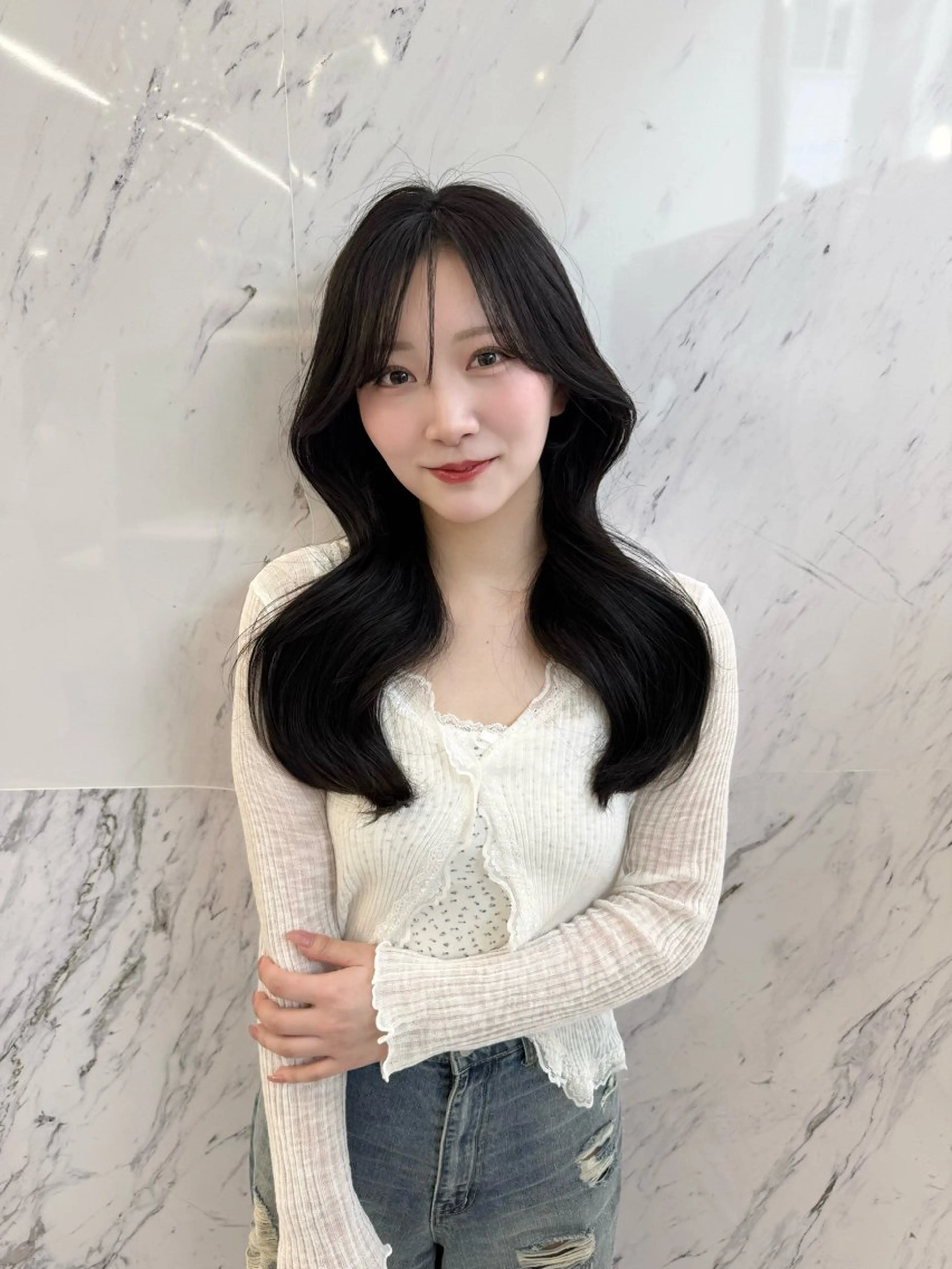 ロング カラー ヘアカラー トリートメント ParveMix🍀 藤原愛未のヘアスタイル
