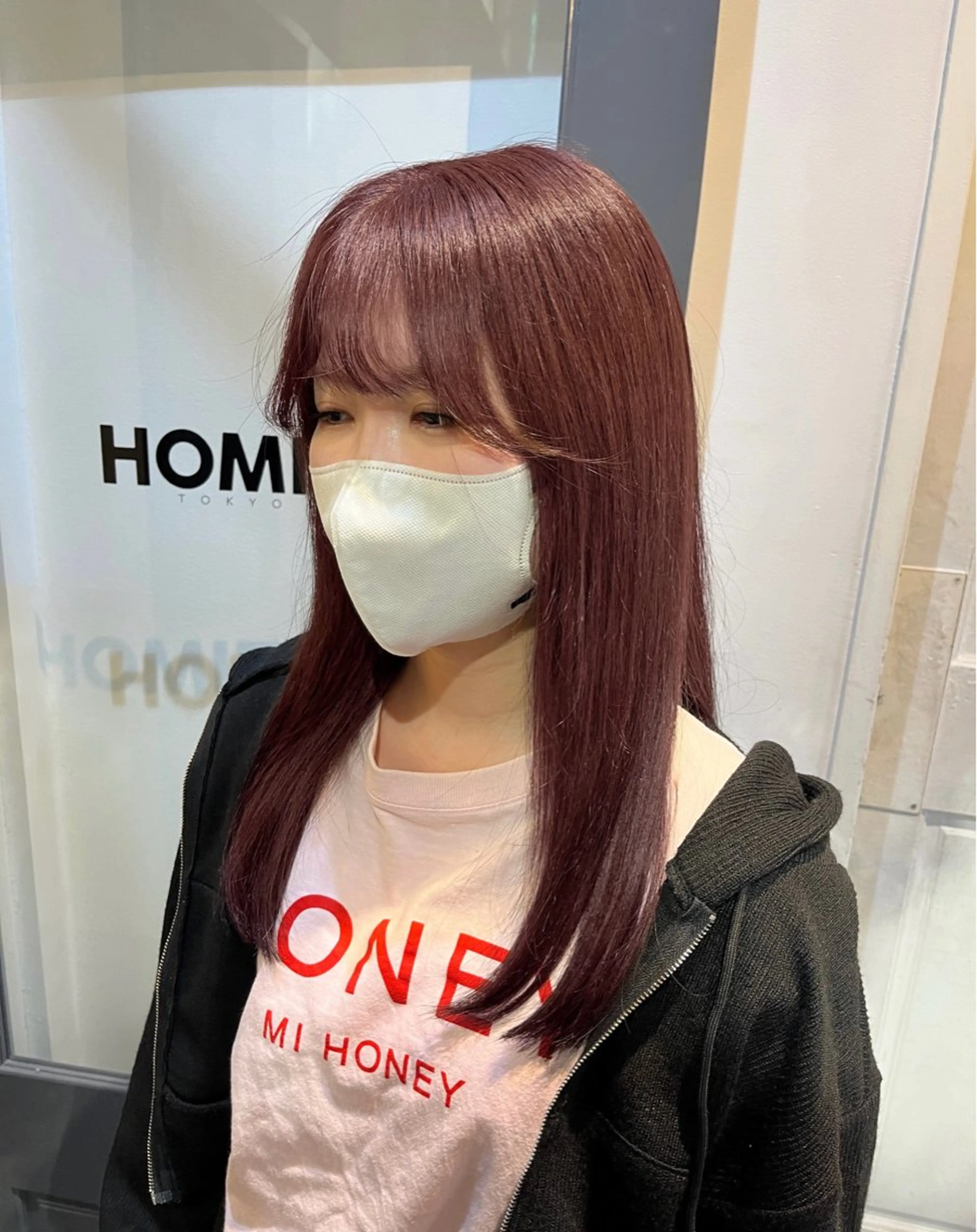 セミロング カラー HOMIE TOKYO所属・sora / 渋谷 / ハイトーンのヘアスタイル