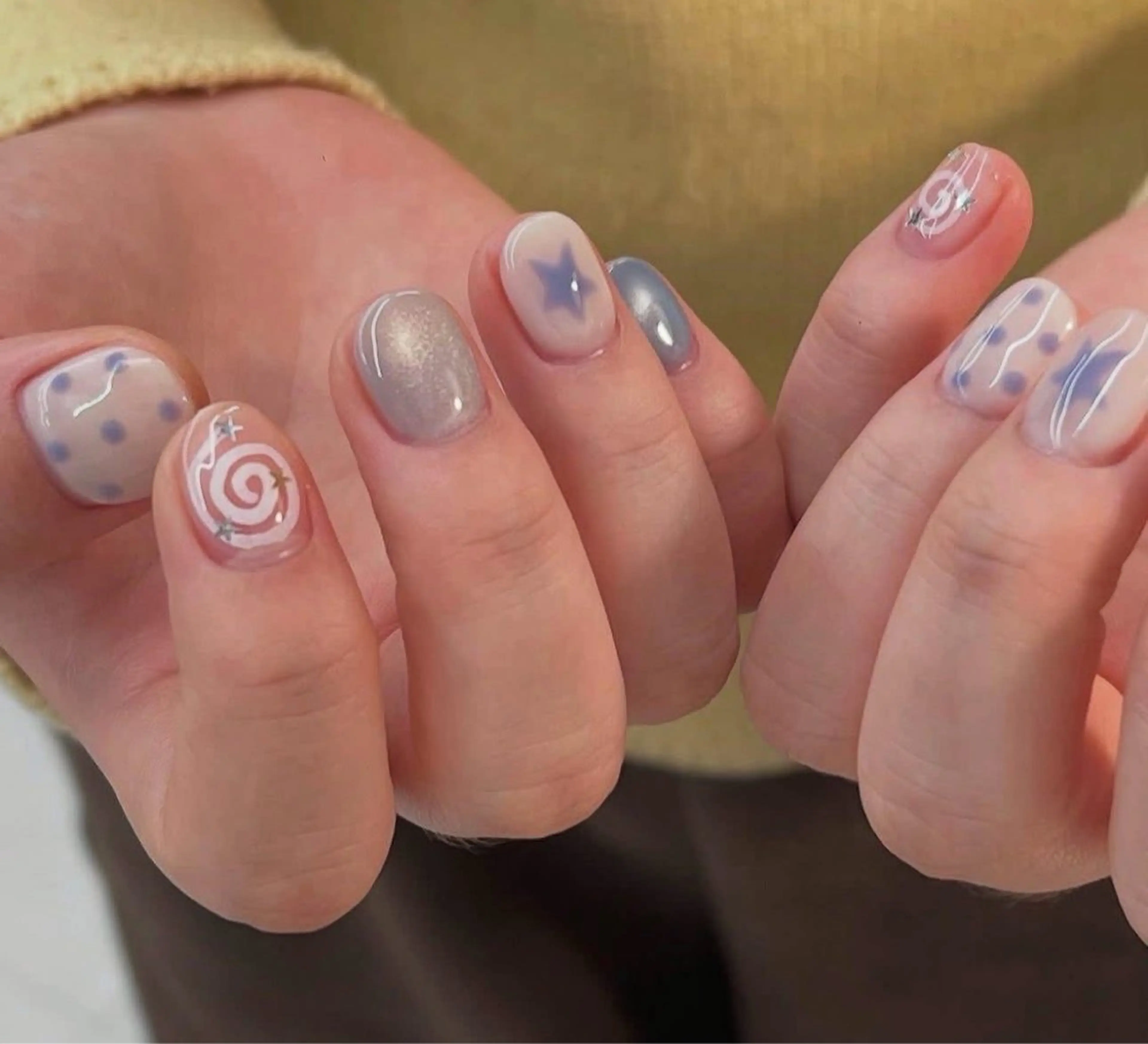 ネイル ジェルネイル ロングネイル ニュアンスネイル ワンカラーネイル シンプルネイル Kora Nailのネイルデザイン