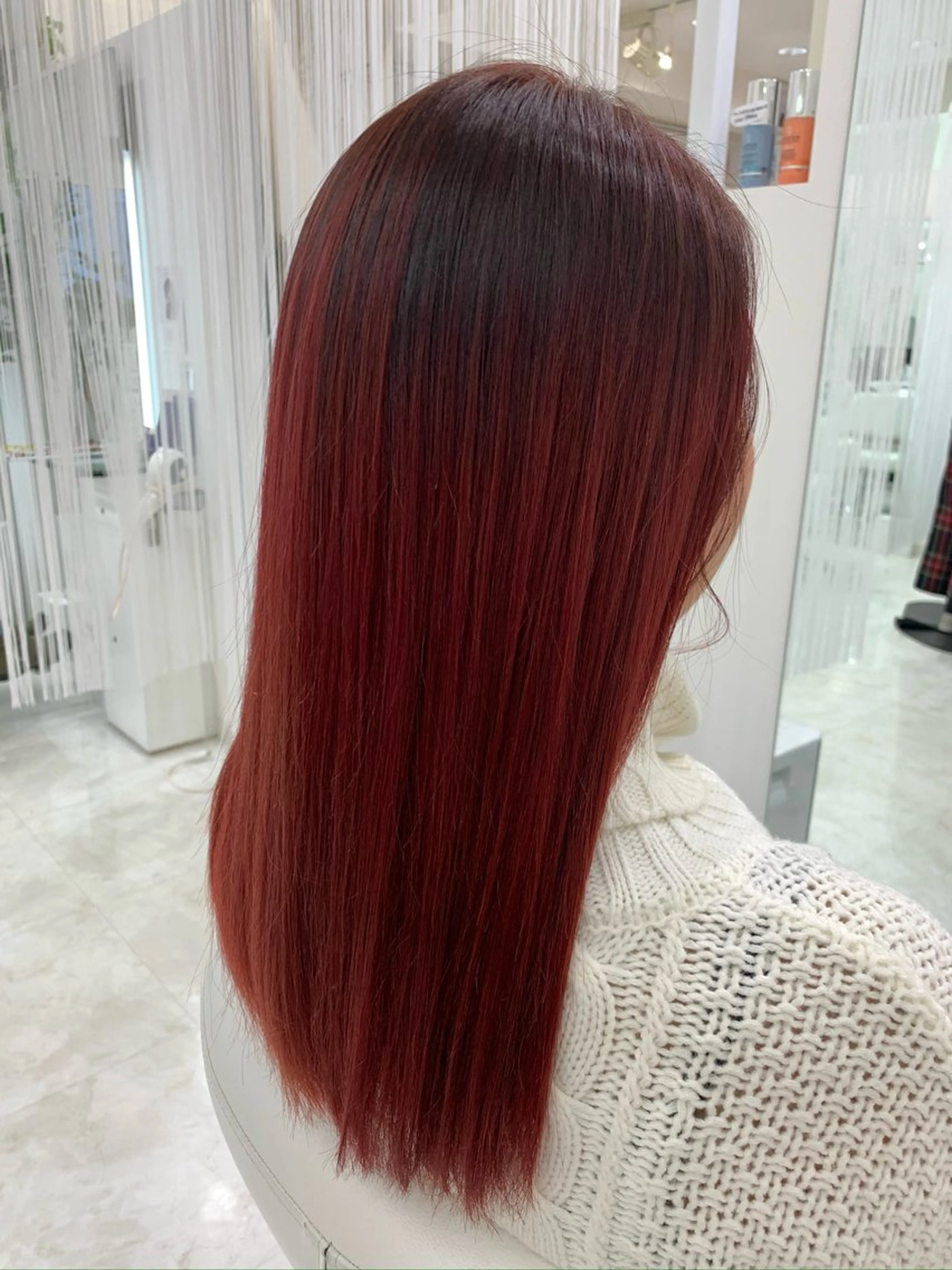 ロング カラー カット ヘアカラー 山森 大地のヘアスタイル