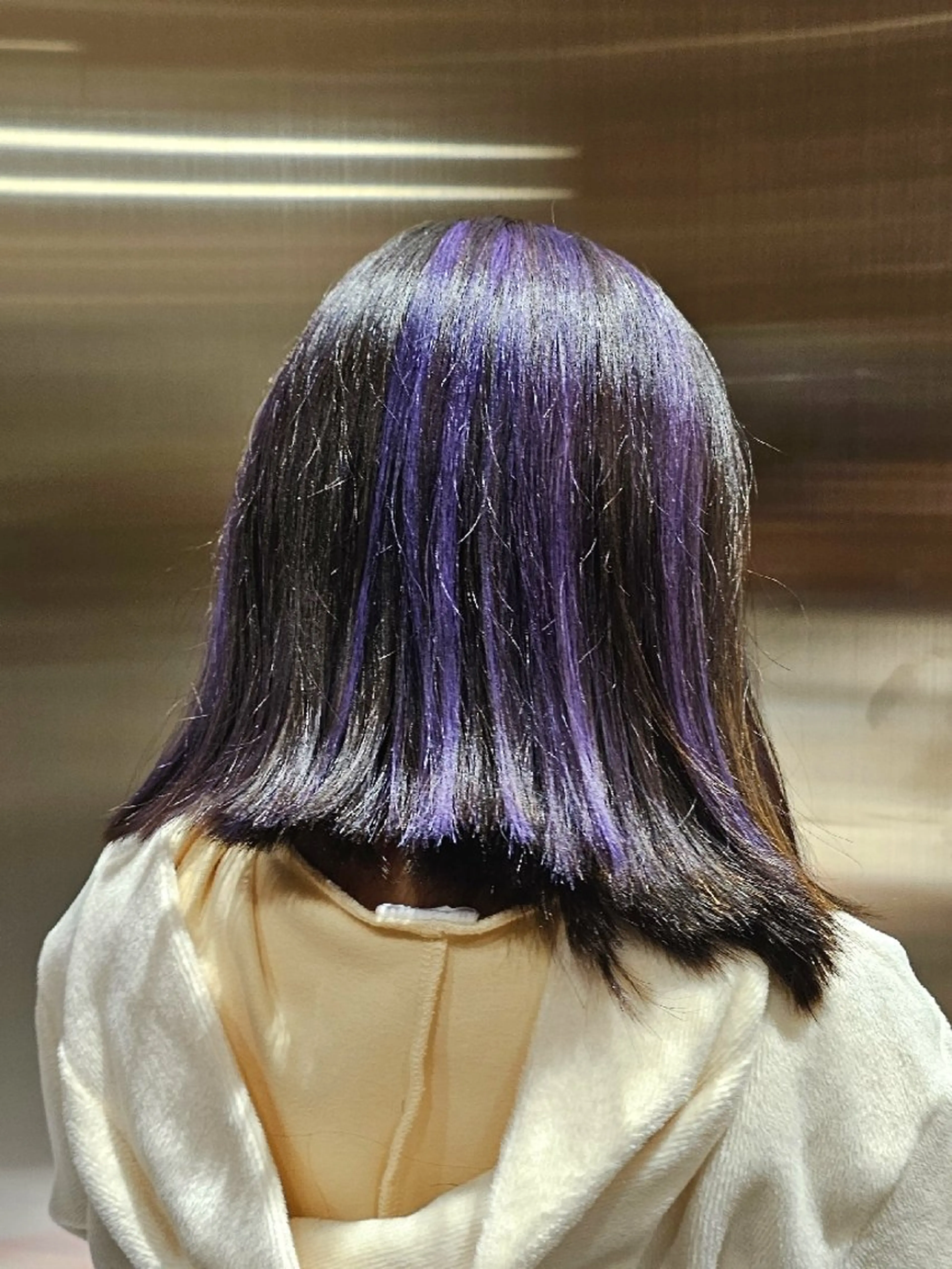 ミディアム カラー メッシュ きただ あみのヘアスタイル