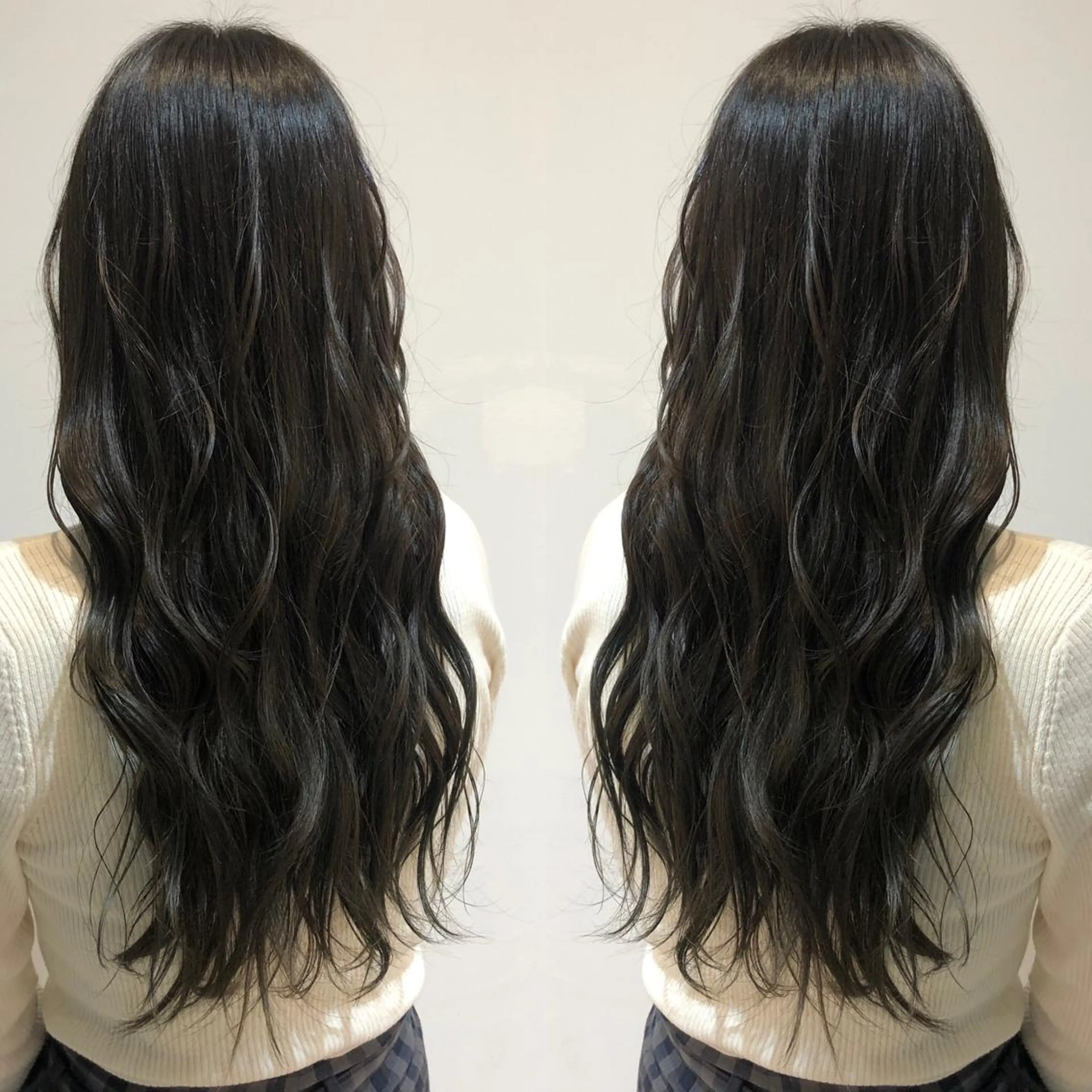 セミロング カラー アッシュ オリーブアッシュ 縮毛矯正職人/艶髪 ✨️村上 渉のヘアスタイル