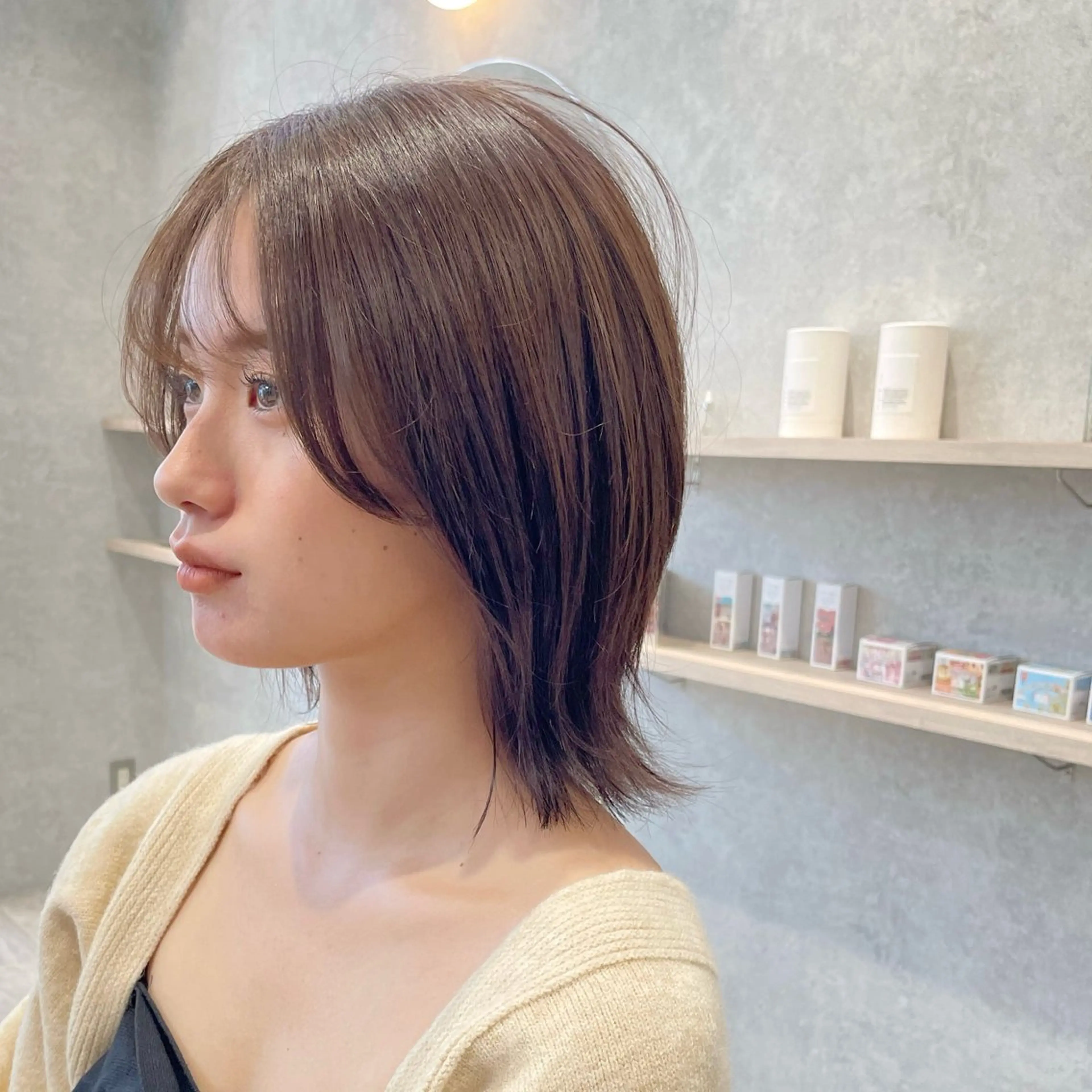 似合わせカット+艶感カラーの写真