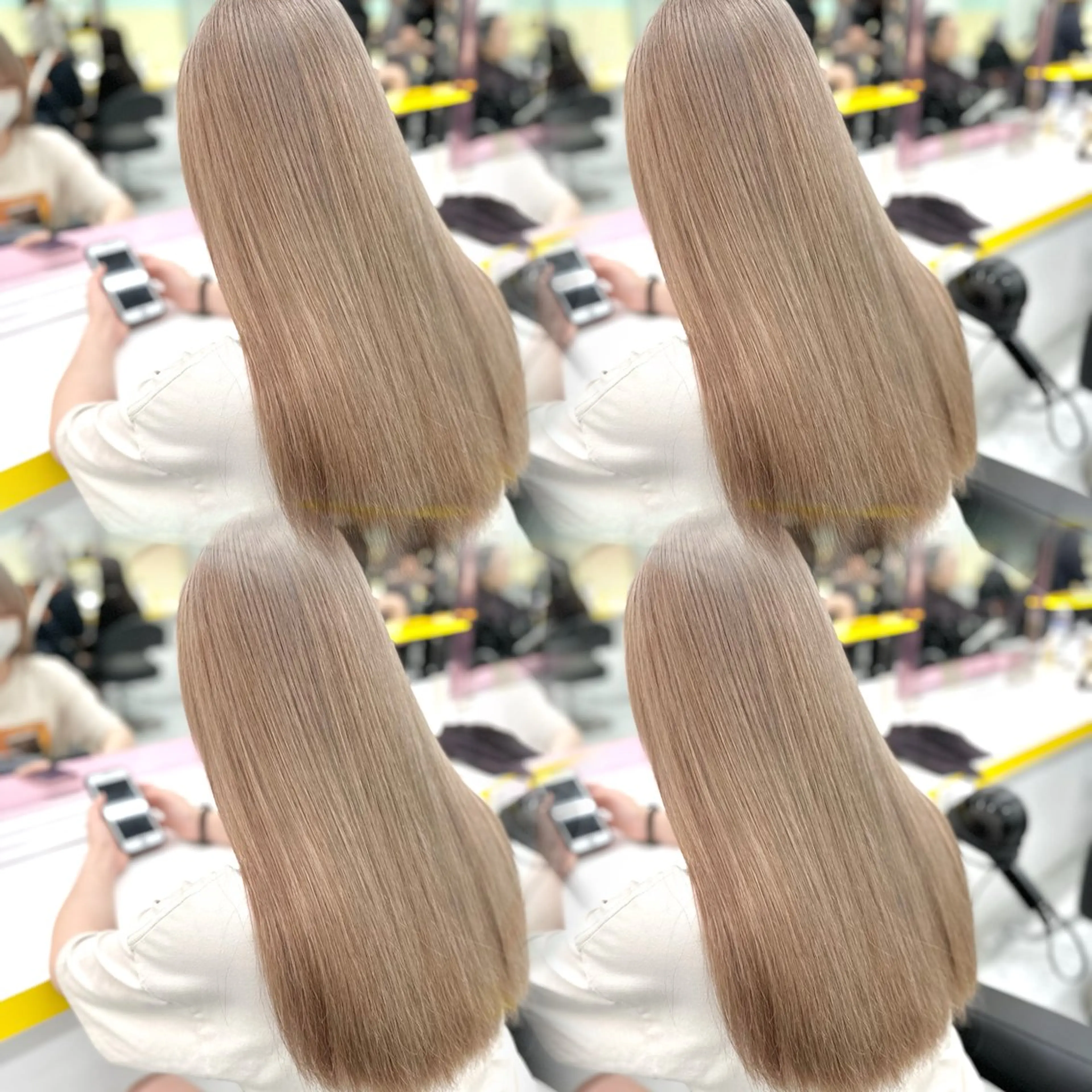 ロング カラー 🤍横浜ブリーチ /レイヤーカット🤍のヘアスタイル