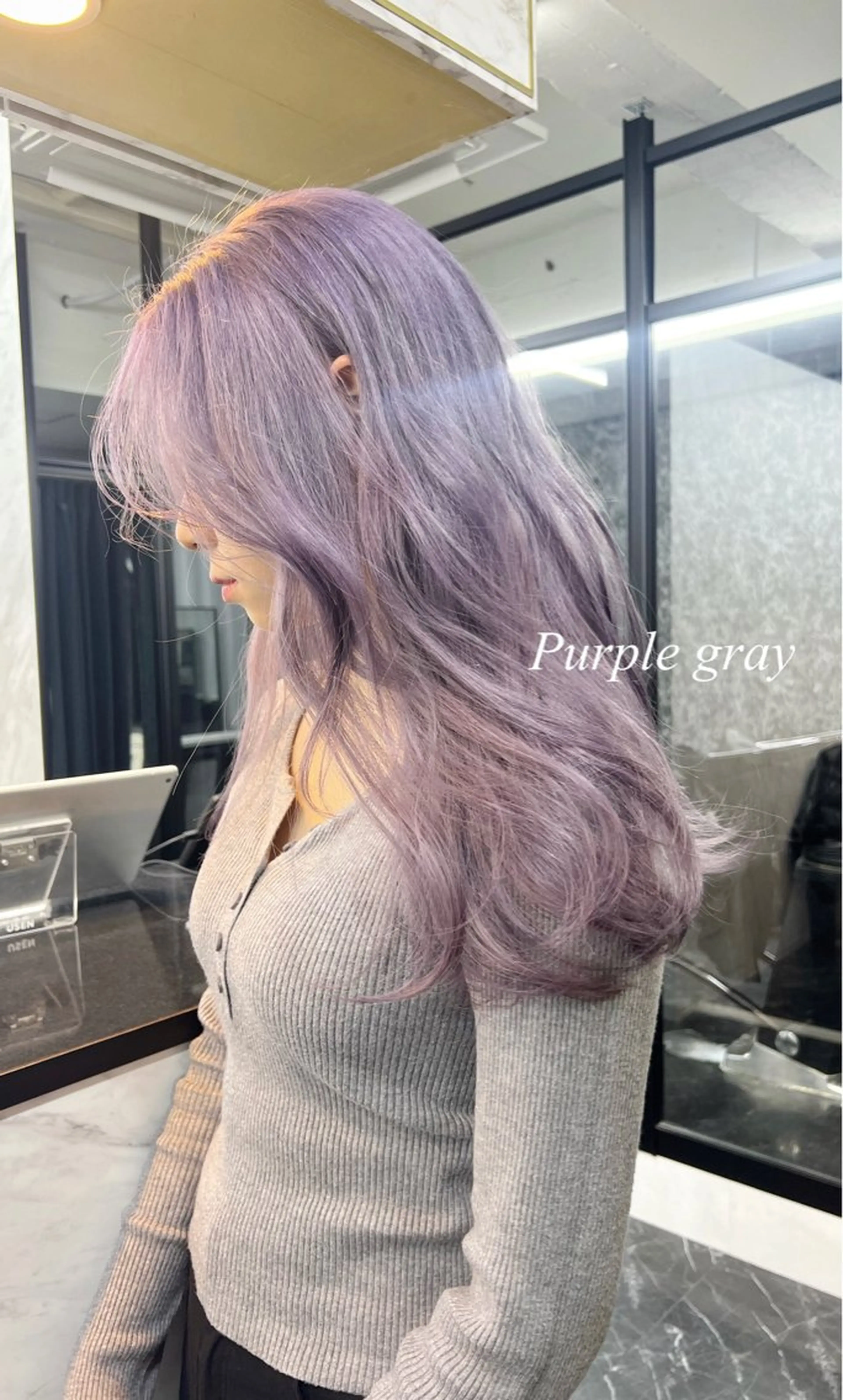 ロング カラー シールエクステ ハイトーンカラー エクステ ヘアカラー トリートメント シールエクステ特化 ハイトーン、NANAのヘアスタイル