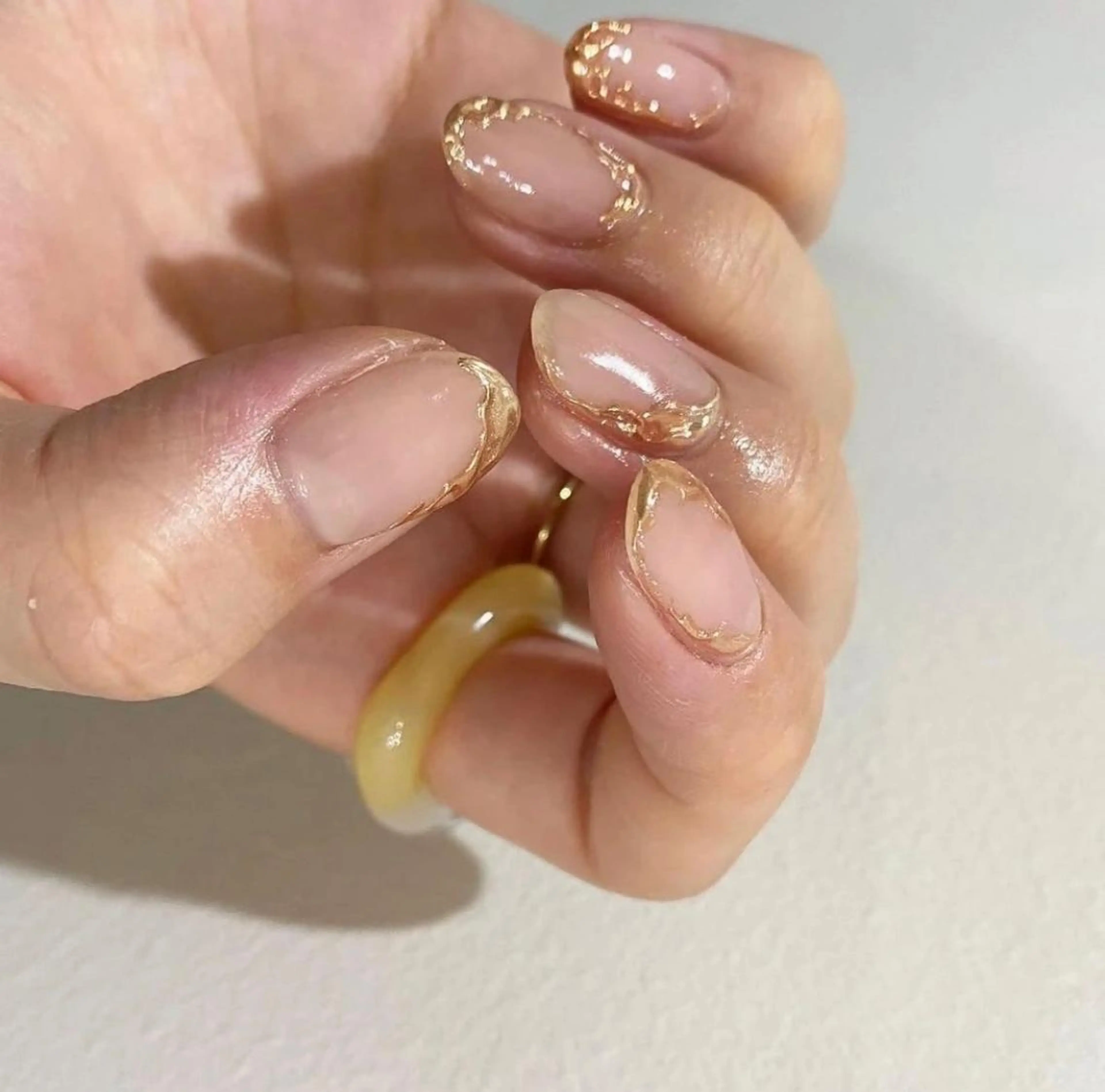 ネイル クリアネイル 長さ出し フレンチネイル 氷ネイル・うるうるネイル マグネットネイル Moana Nail 長さだし専門店のネイルデザイン