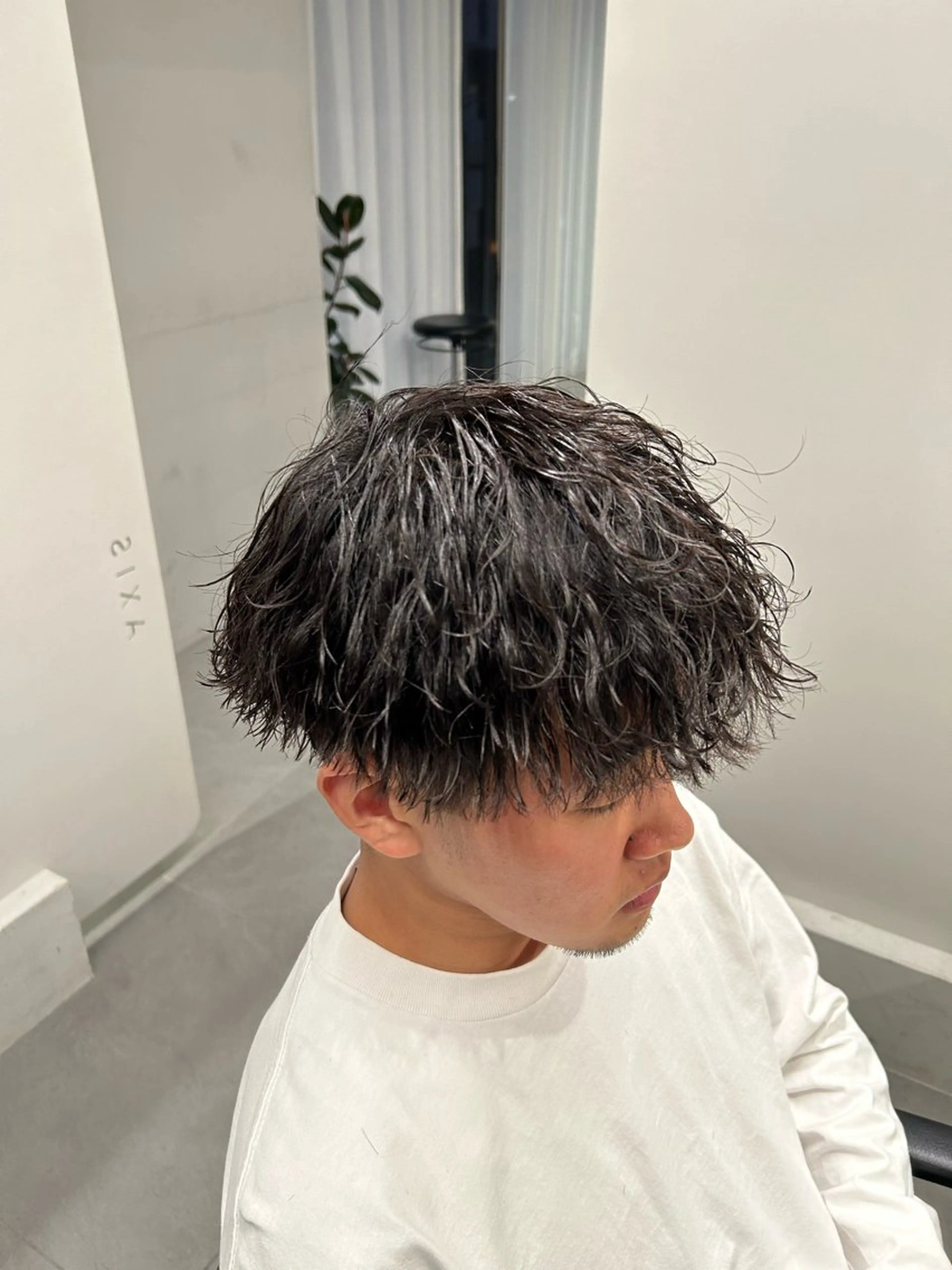 ショート パーマ メンズ メンズパーマ カット ヘアカラー パーマ ヘアセット 立川メンズパーマ職人 小泉文人のヘアスタイル