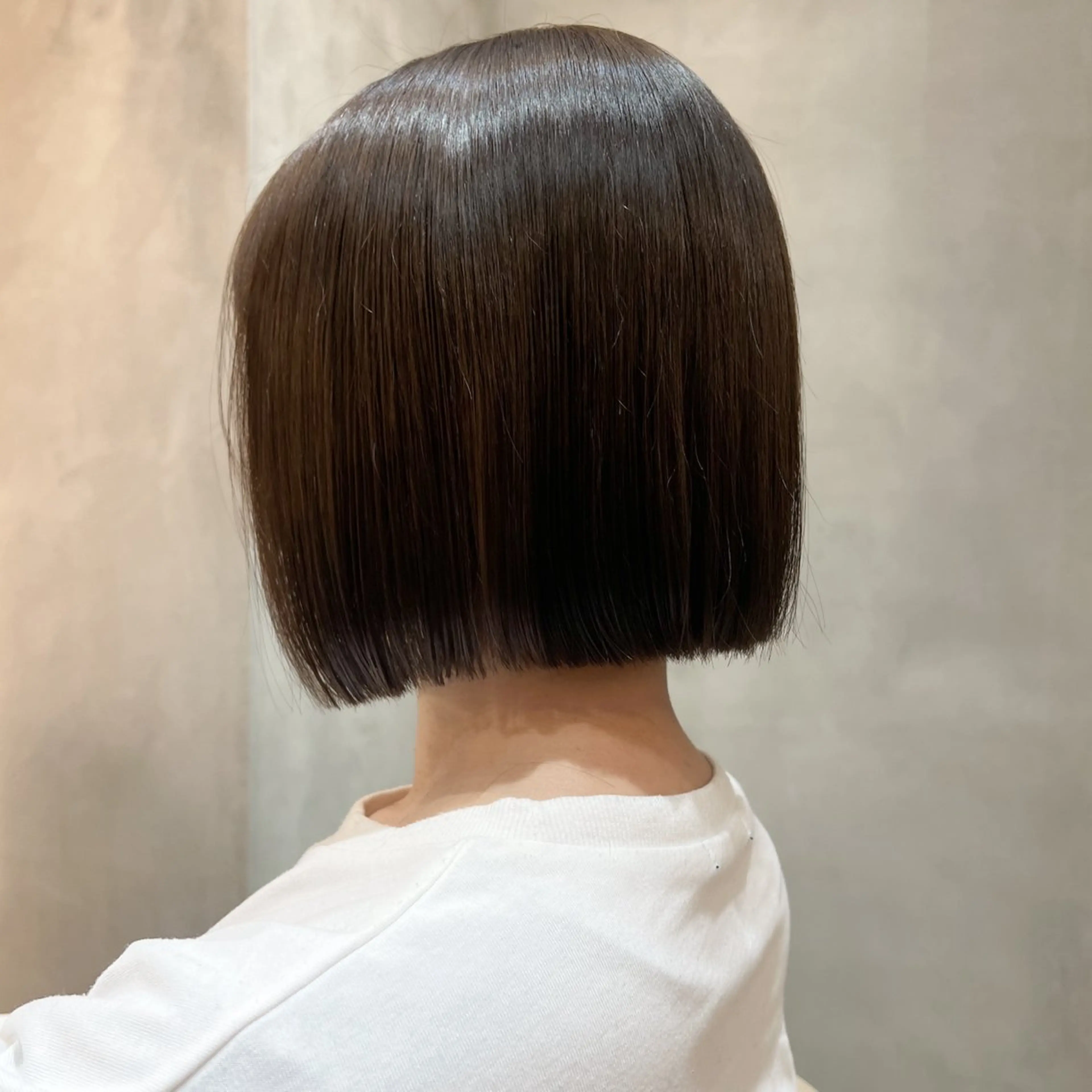 ショート カラー ボブ/巻ける縮毛矯正 /韓国レイヤーはなのヘアスタイル
