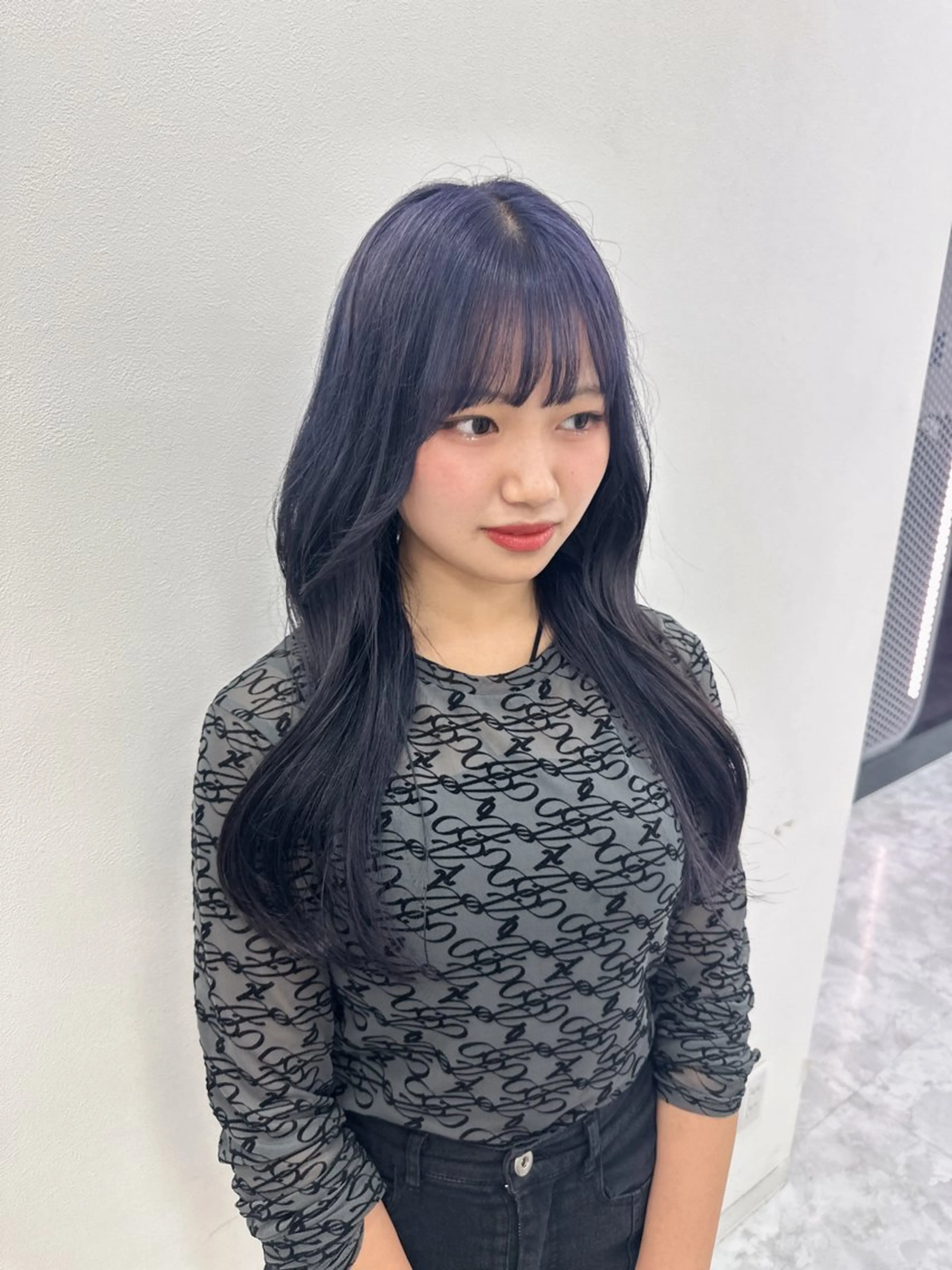 ロング カラー パーマ ヘアアレンジ メンズ キッズ ♥️韓国ヘア レイヤー♥️ゆりのヘアスタイル