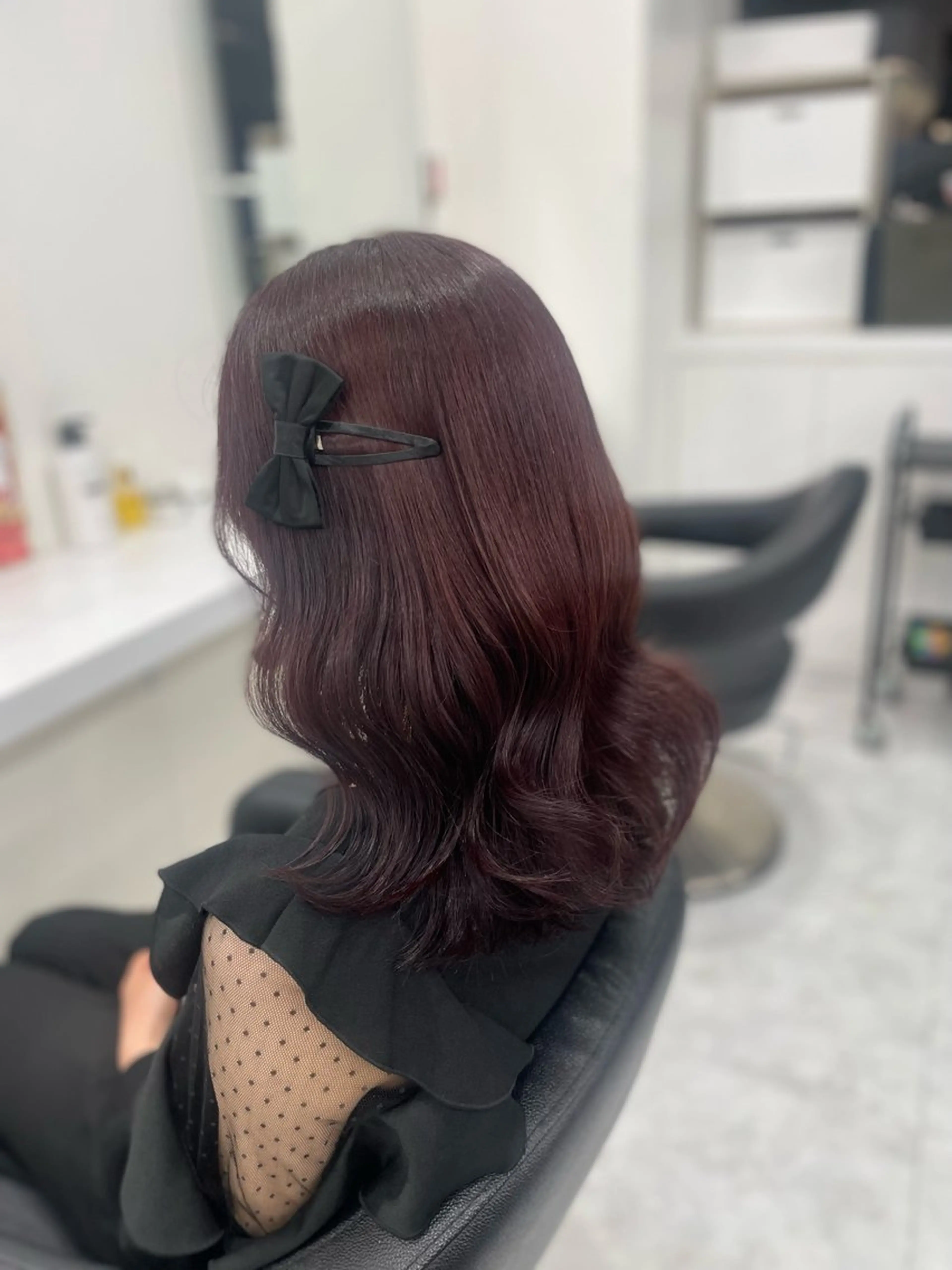 セミロング カラー 💗トレンド暖色ヘア Natsumi 💗のヘアスタイル