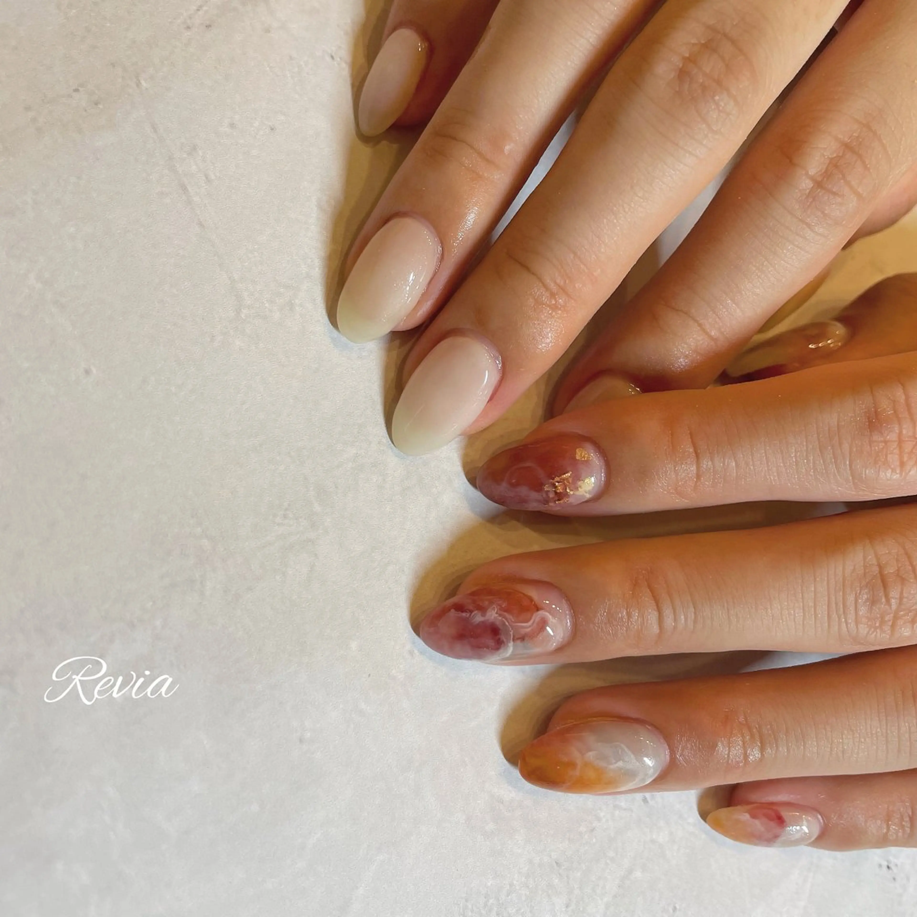 ネイル ハンドネイル revia所属・ERI Nailistのネイルデザイン