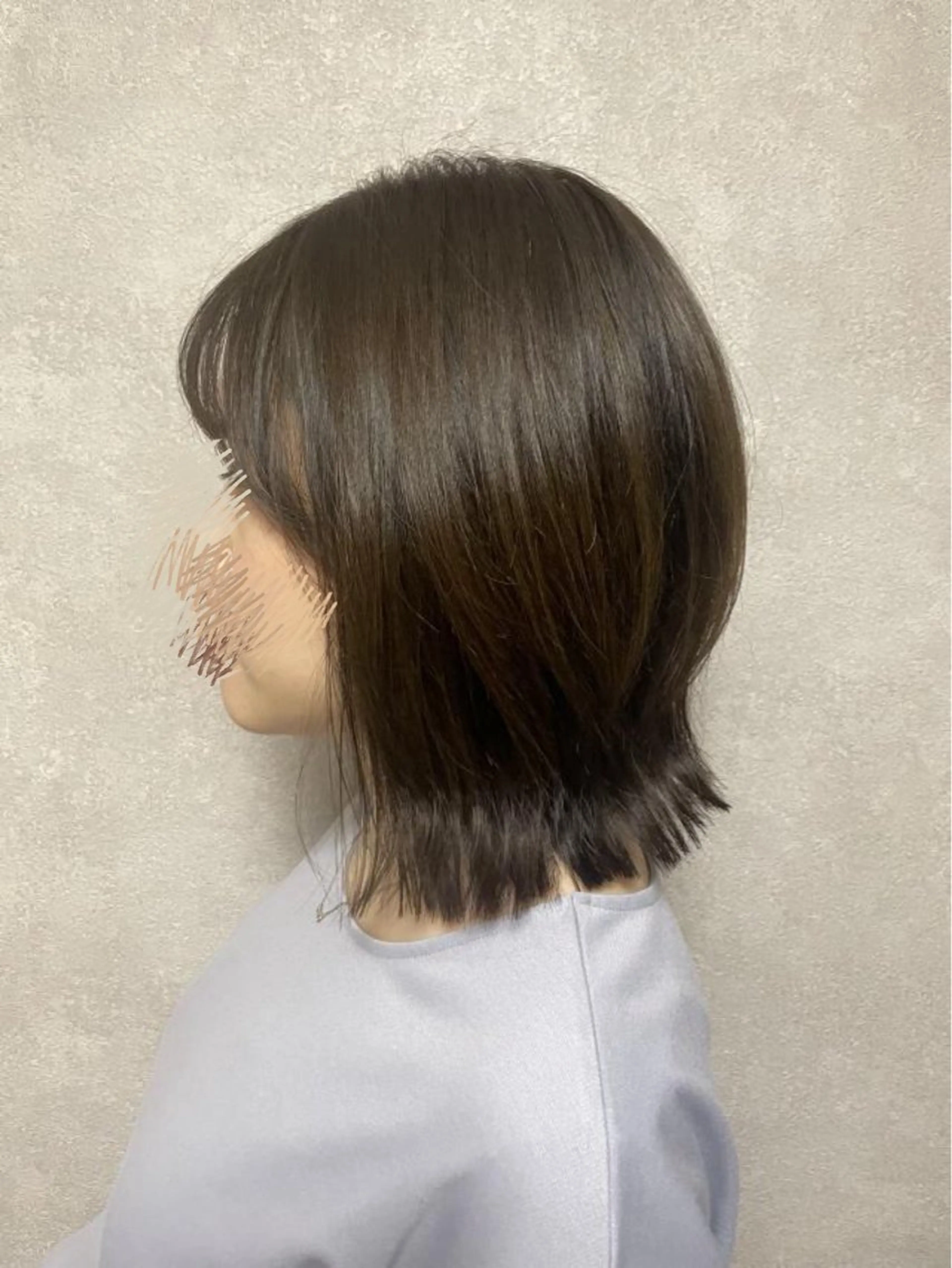 ミディアム くびれヘア レイヤーカット MuK所属・望月 うららのヘアスタイル
