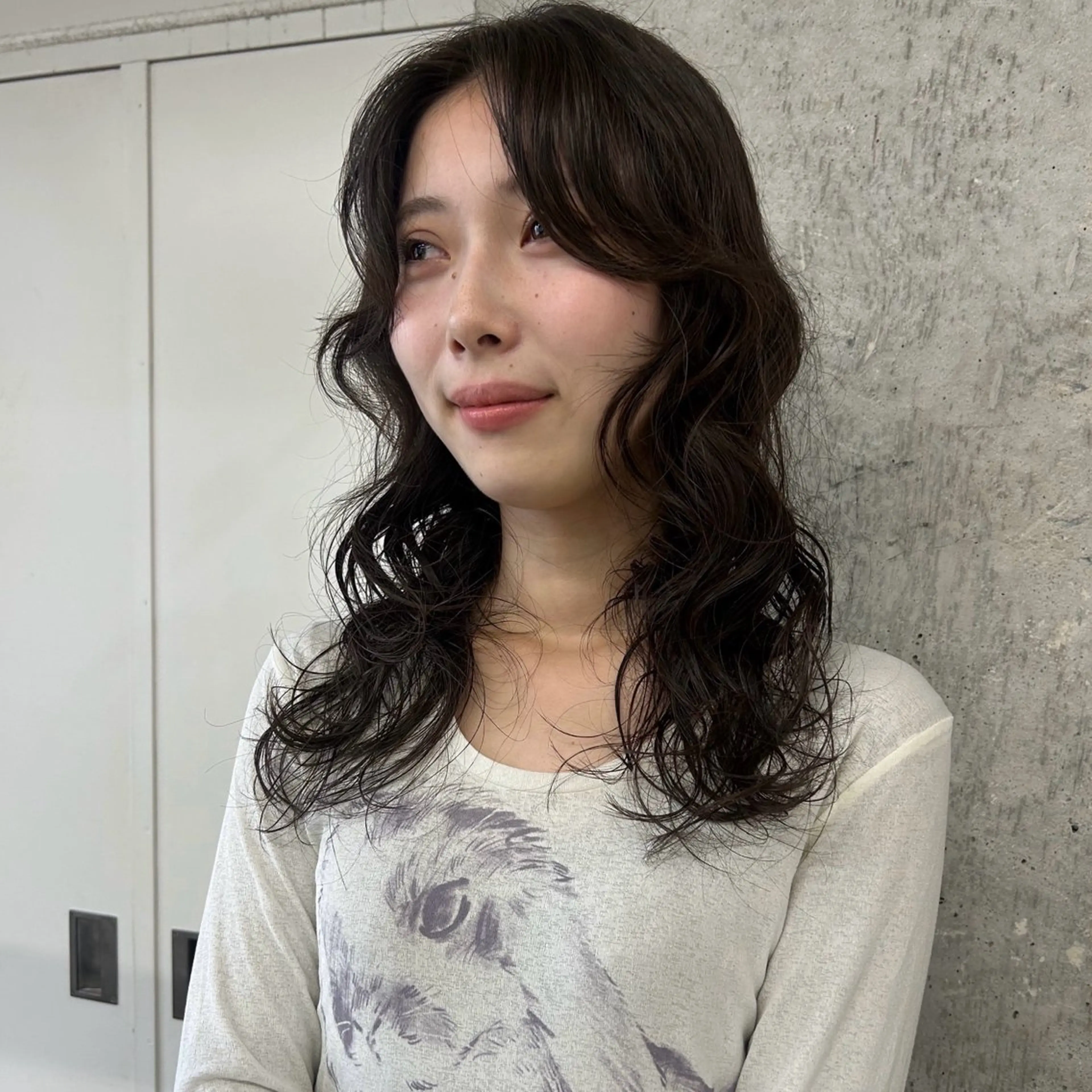ロング レイヤーカット カット ヘアカラー パーマ 伊藤ほのか /パーマ/ショートのヘアスタイル