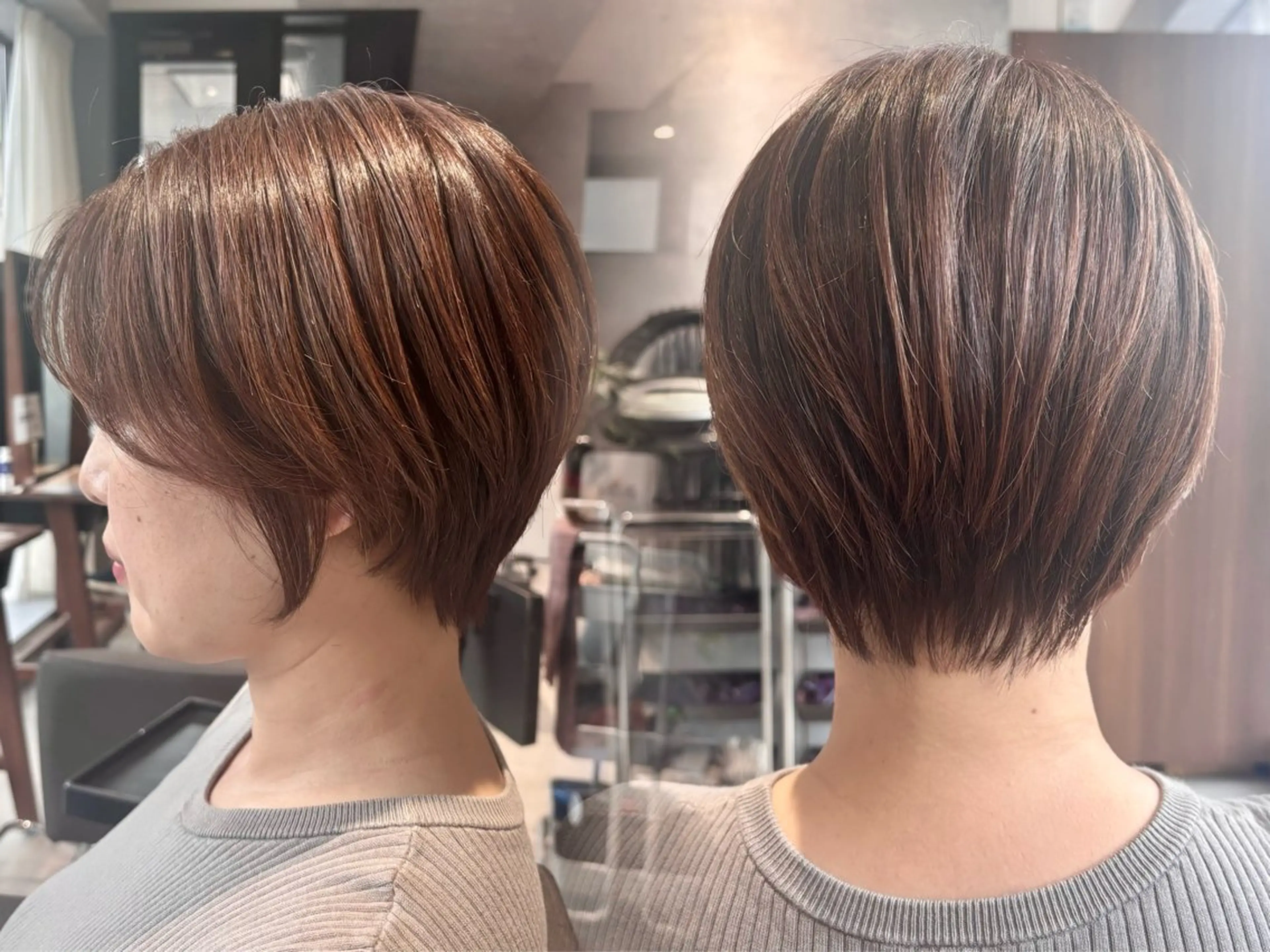 ショート カット ヘアカラー トリートメント 中田 沙希 🫧髪質改善🫧のヘアスタイル