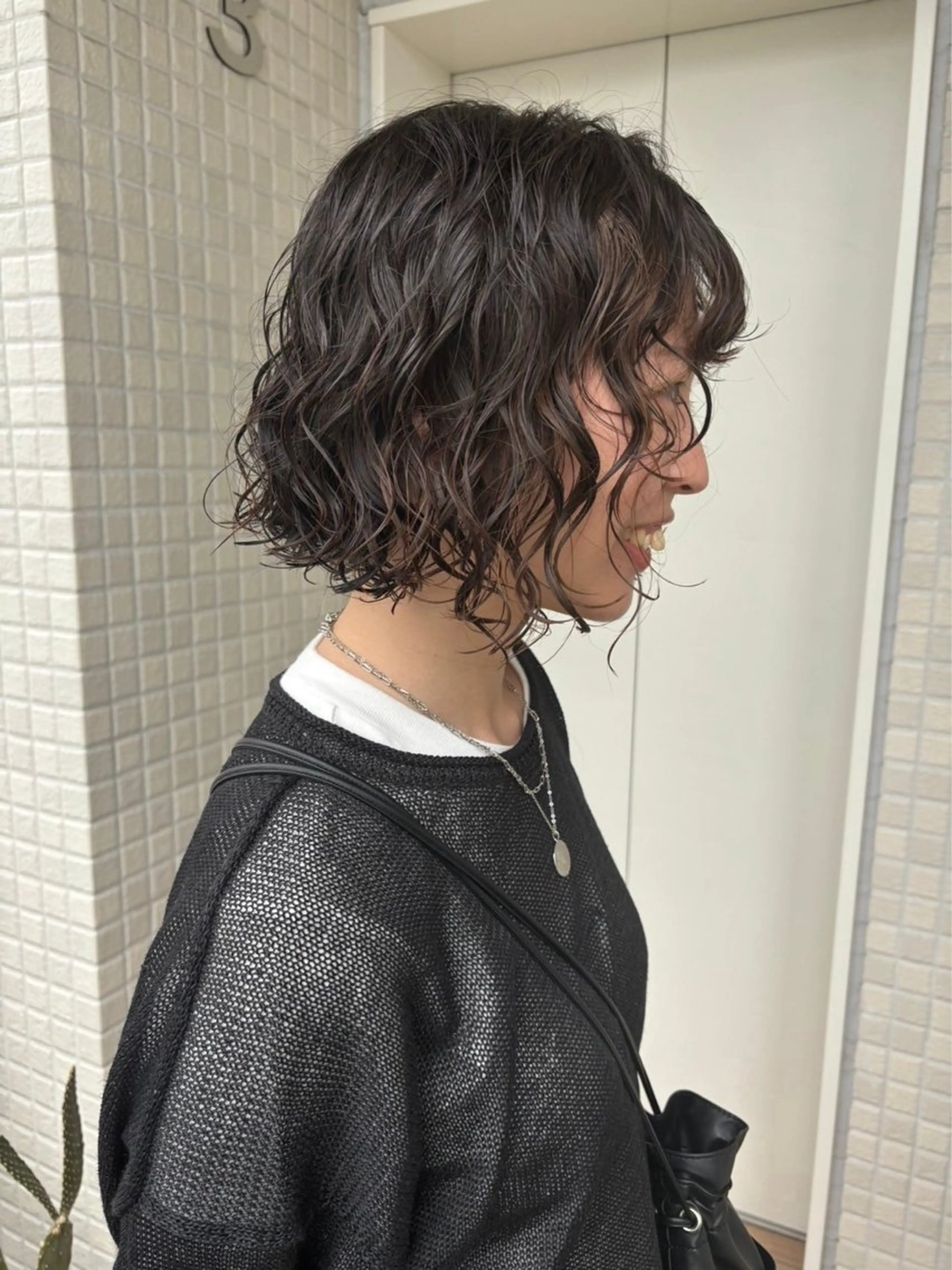 パーマ カット ヘアカラー パーマ 🖤🌀くるくる パーマ🌀🖤ayaのヘアスタイル