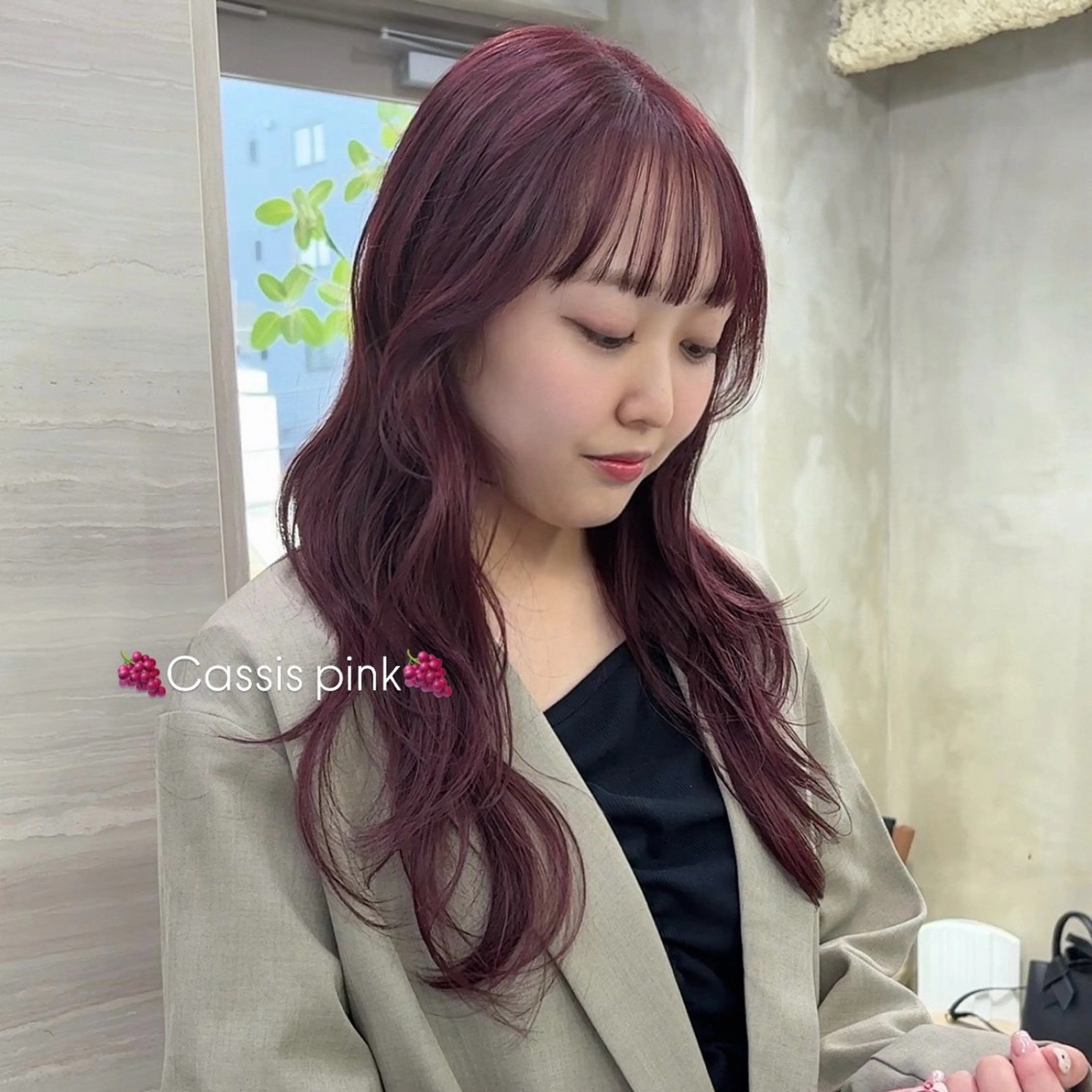 セミロング カラー ブリーチ ラベンダーカラー ラベンダーピンク ブリーチなしカラー ピンクカラー ヘアカラー The Path ARENのヘアスタイル