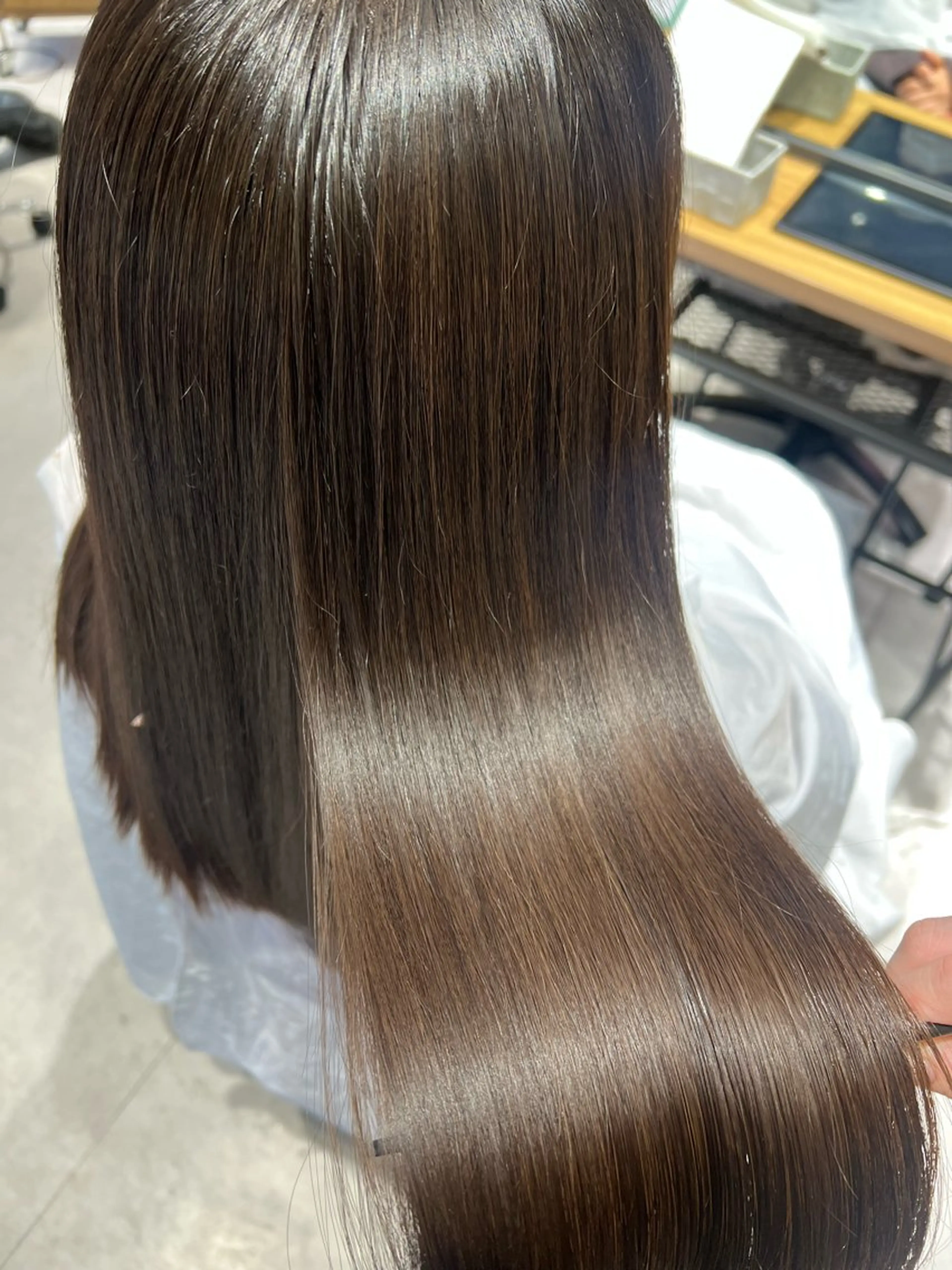 【minimo限定価格】🤍🫧Fierカット➕イルミナカラー➕髪質改善Aujua treatment  極み ⟡.·⟡の写真