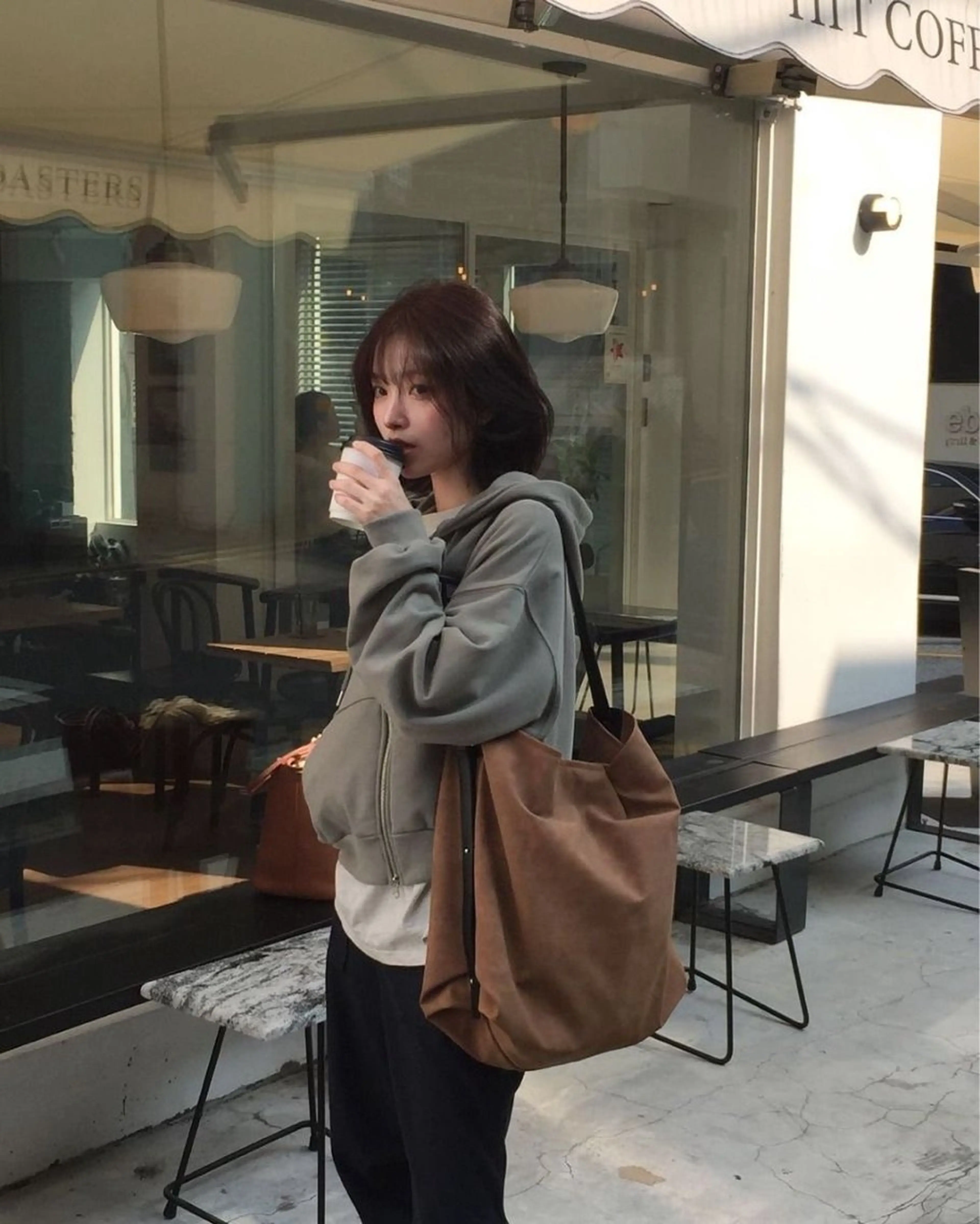 セミロング ヘアカラー トリートメント ヘッドスパ ヘアセット ♡ナチュラルガーリー ♡ベージュ♡RINAのヘアスタイル